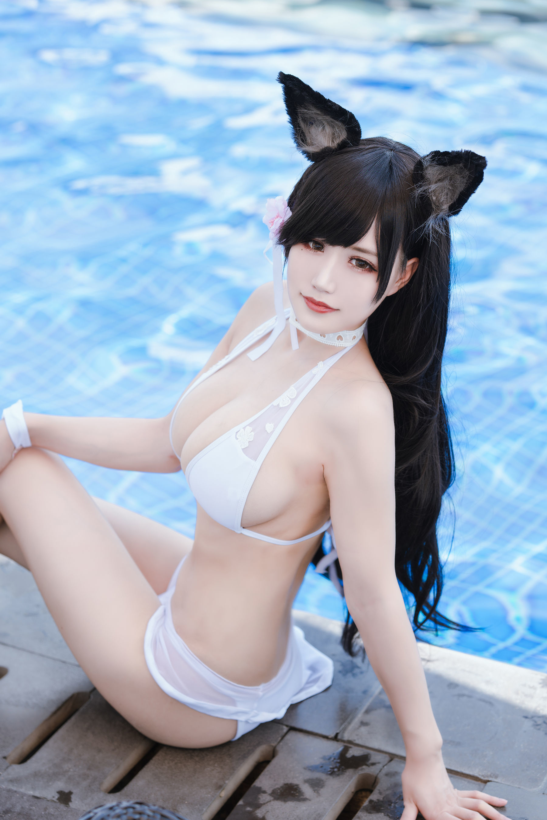 [网红COSER] 动漫博主小仓千代w - 舰长爱宕泳装  第4张