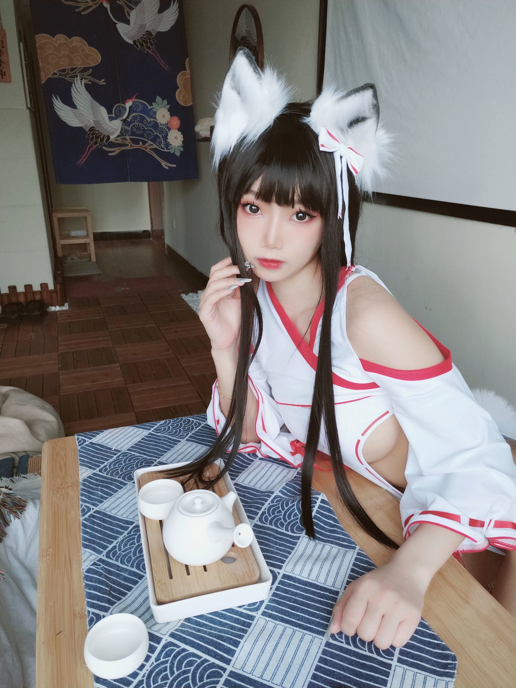 [网红COSER] 白嫩美少女鬼畜瑶 - 狐耳女巫  第6张