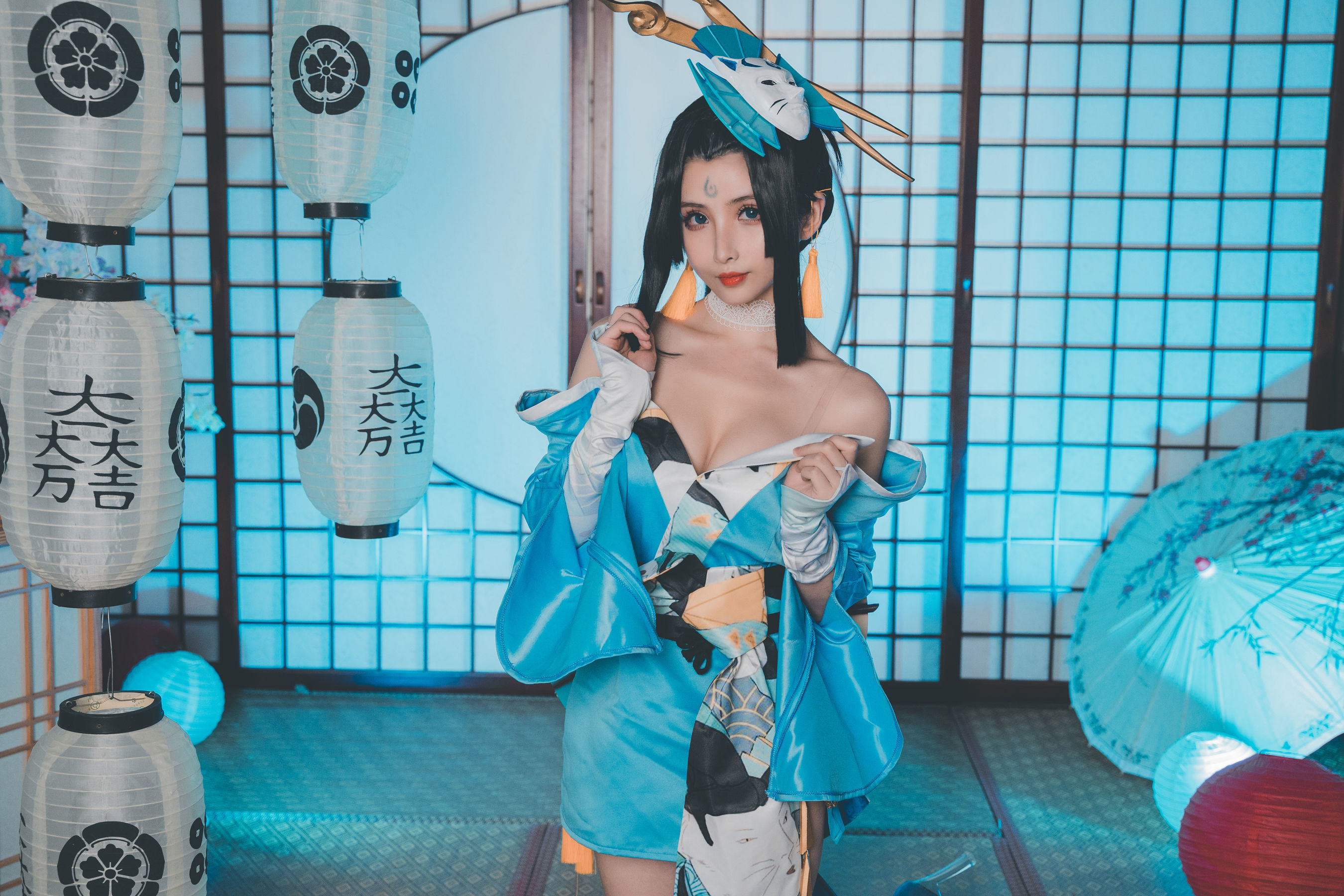 [网红COSER] COS福利rioko凉凉子 - 不知火舞魅语  第3张