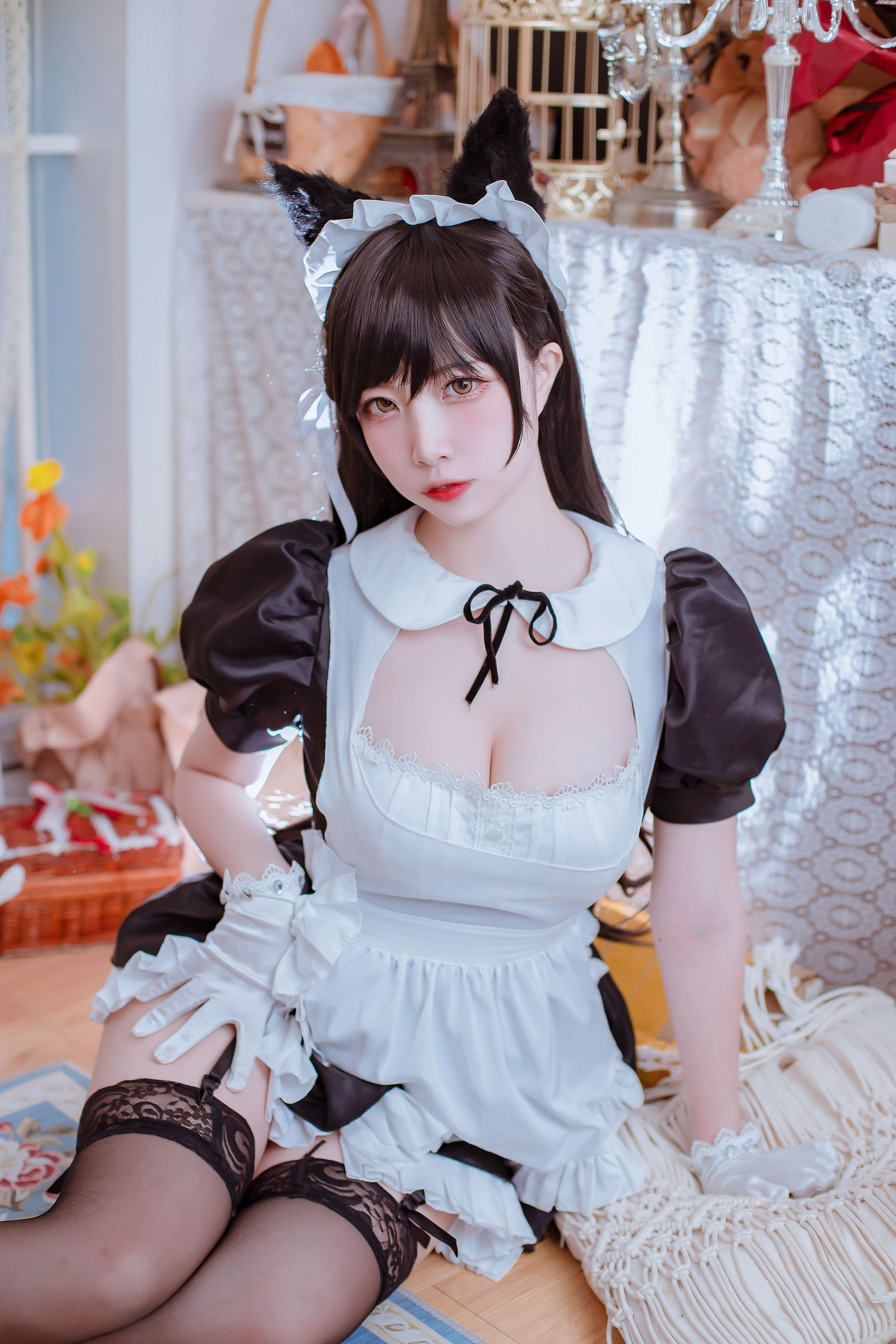 [Cosplay写真] 人气Coser二佐Nisa - 犬之眷之碧蓝爱宕 女仆  第15张