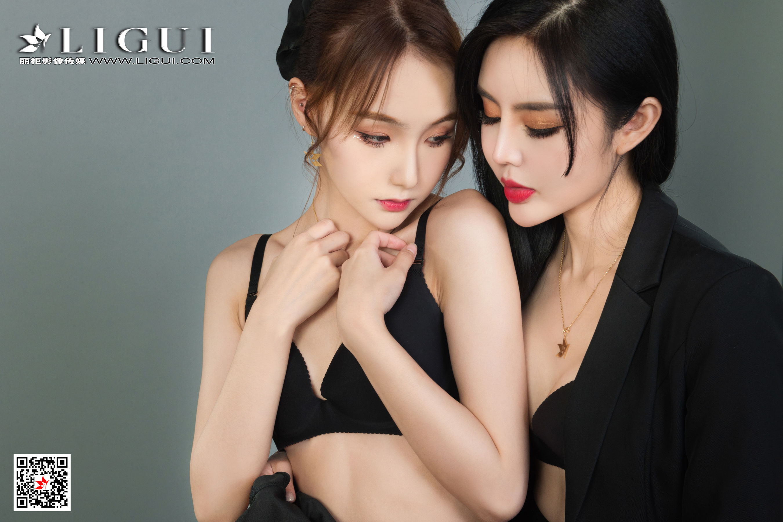 [丽柜Ligui] 网络丽人 Model 凉儿&amp;心心  第10张