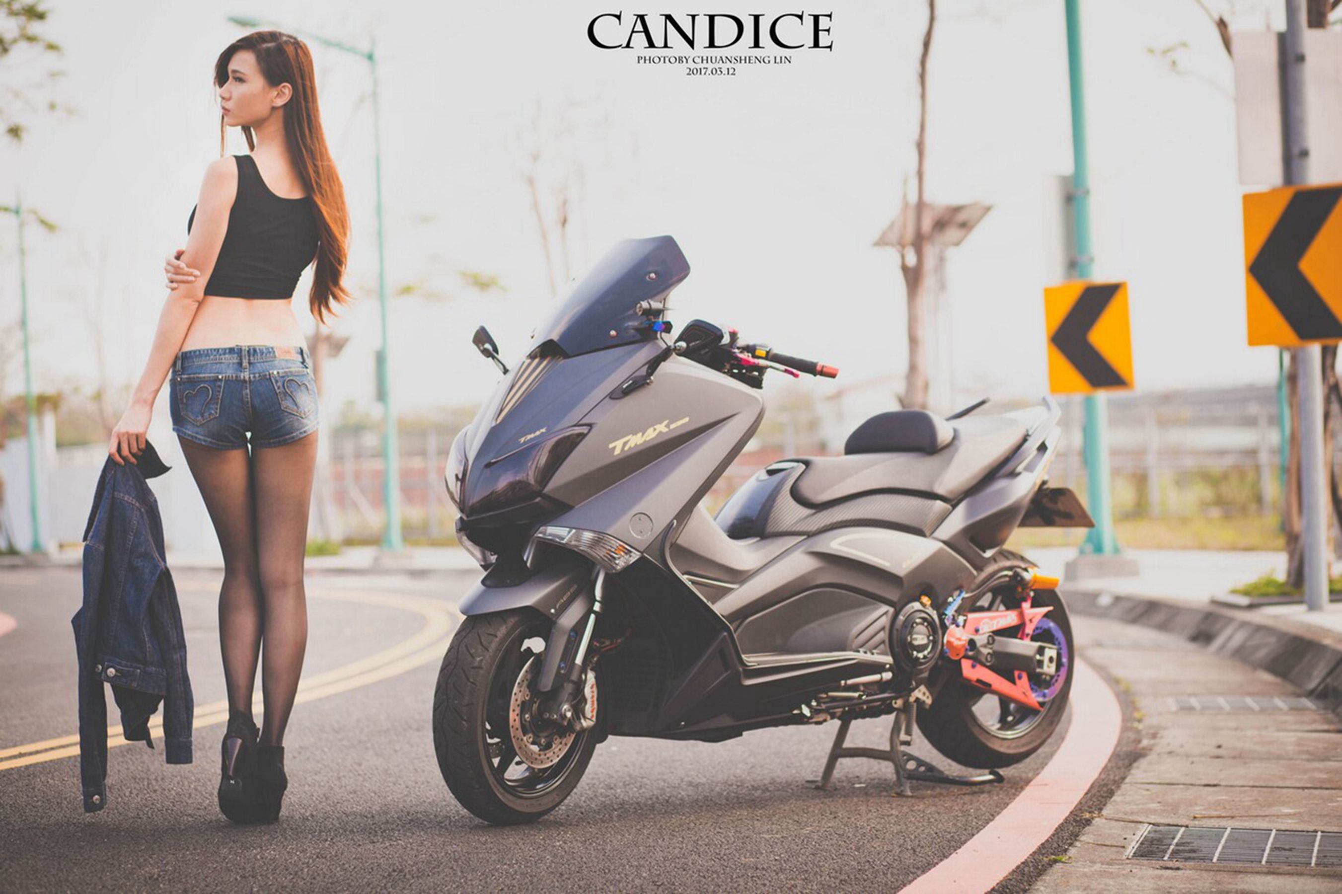 [台湾女神]  蔡译心Candice - 摩托机车时尚女郎 第48张