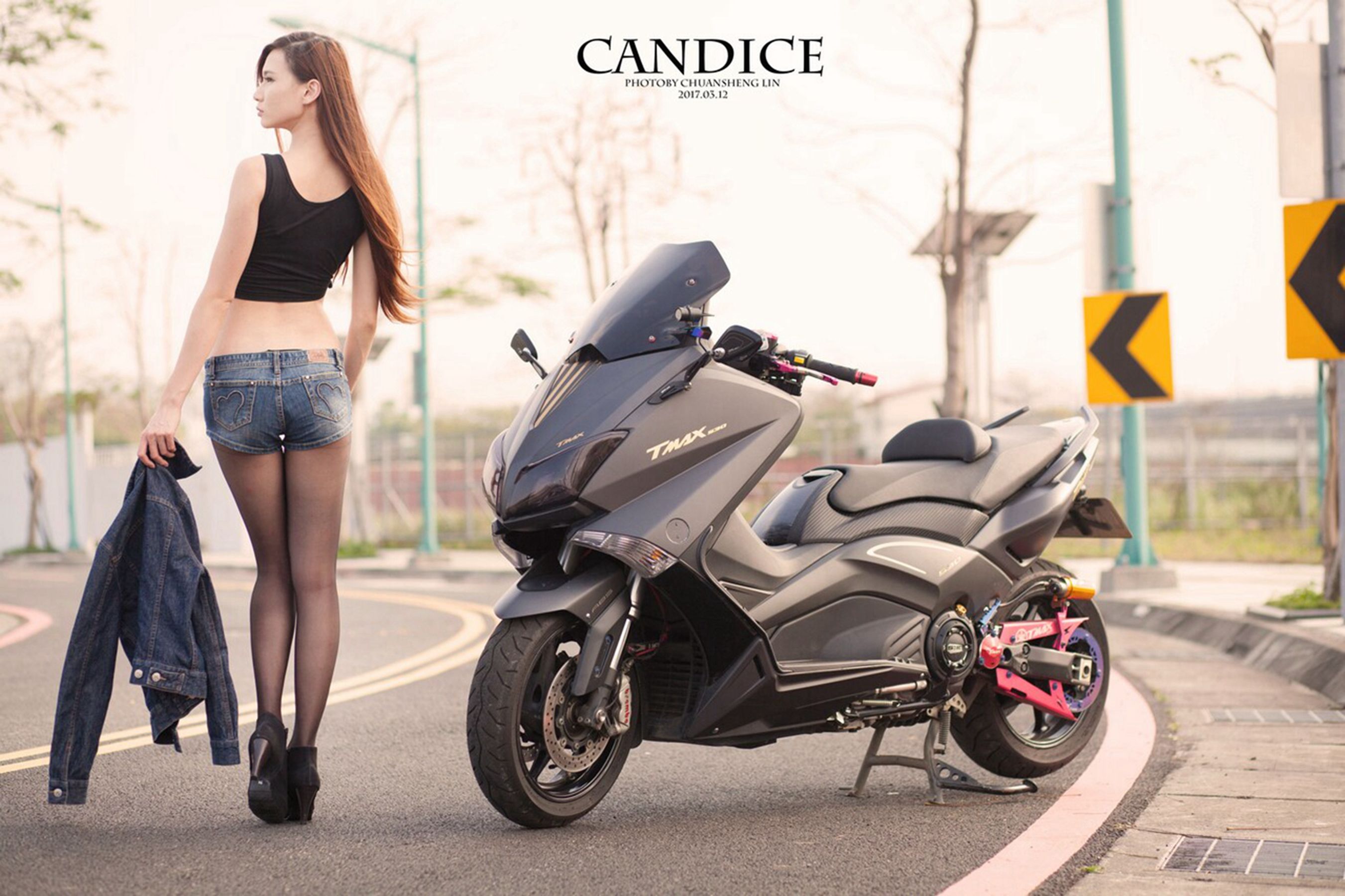 [台湾女神]  蔡译心Candice - 摩托机车时尚女郎 第42张