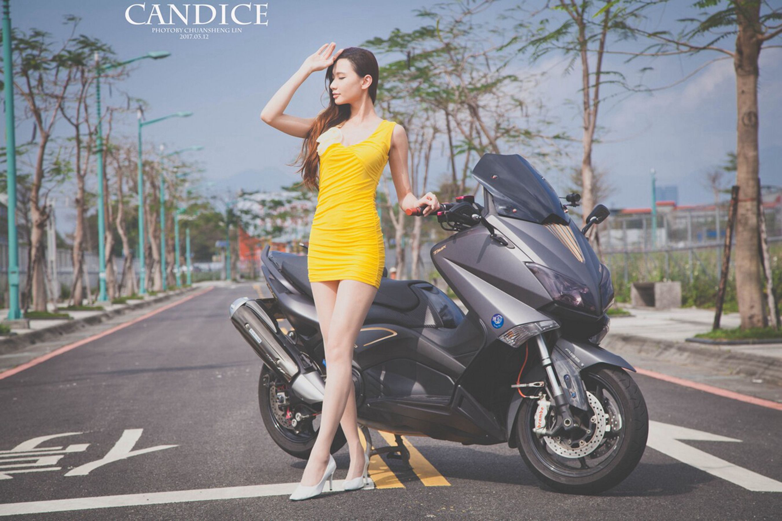 [台湾女神]  蔡译心Candice - 摩托机车时尚女郎 第38张