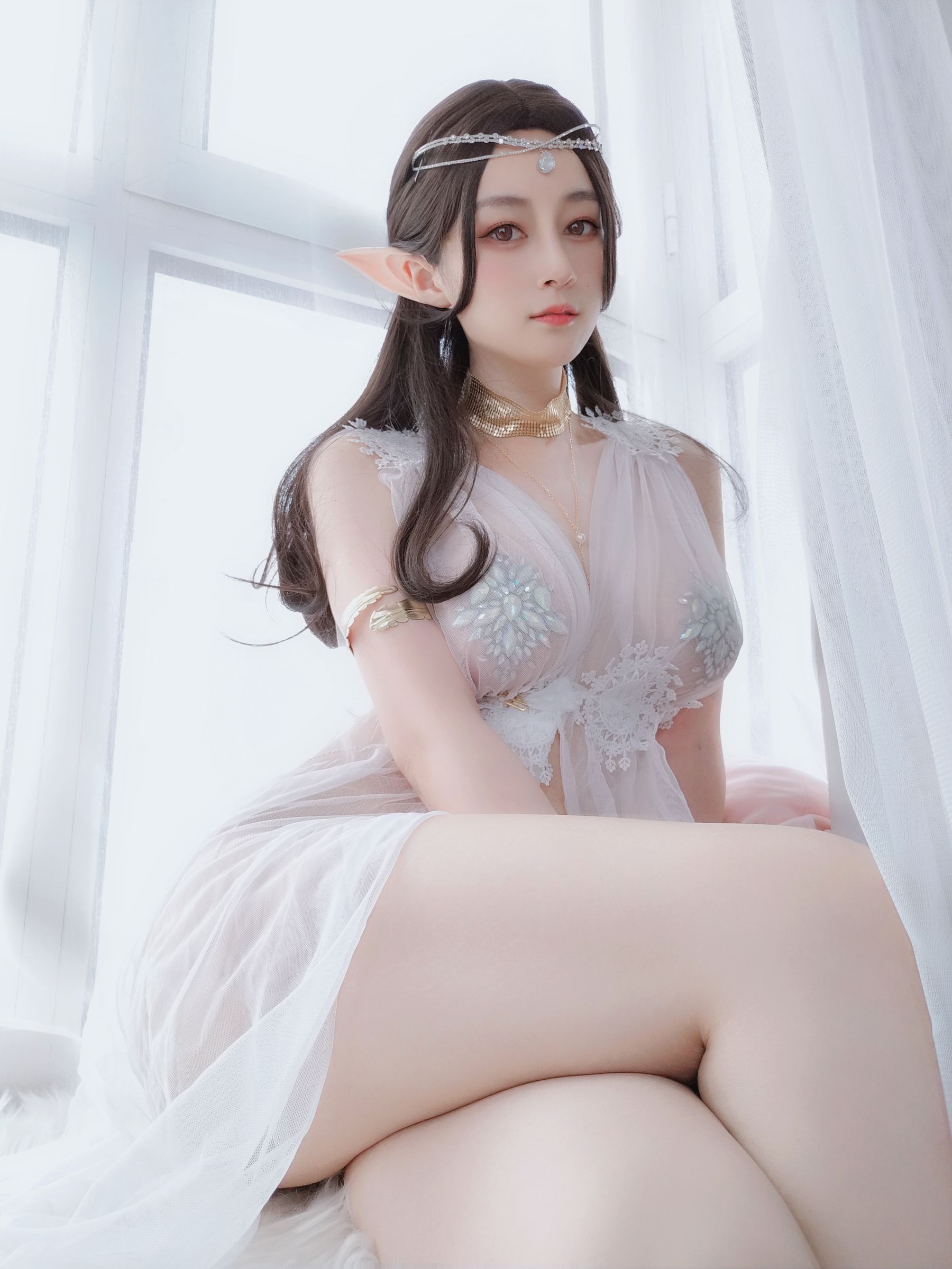  Coser小姐姐白银 - 精灵宝石内衣 第47张