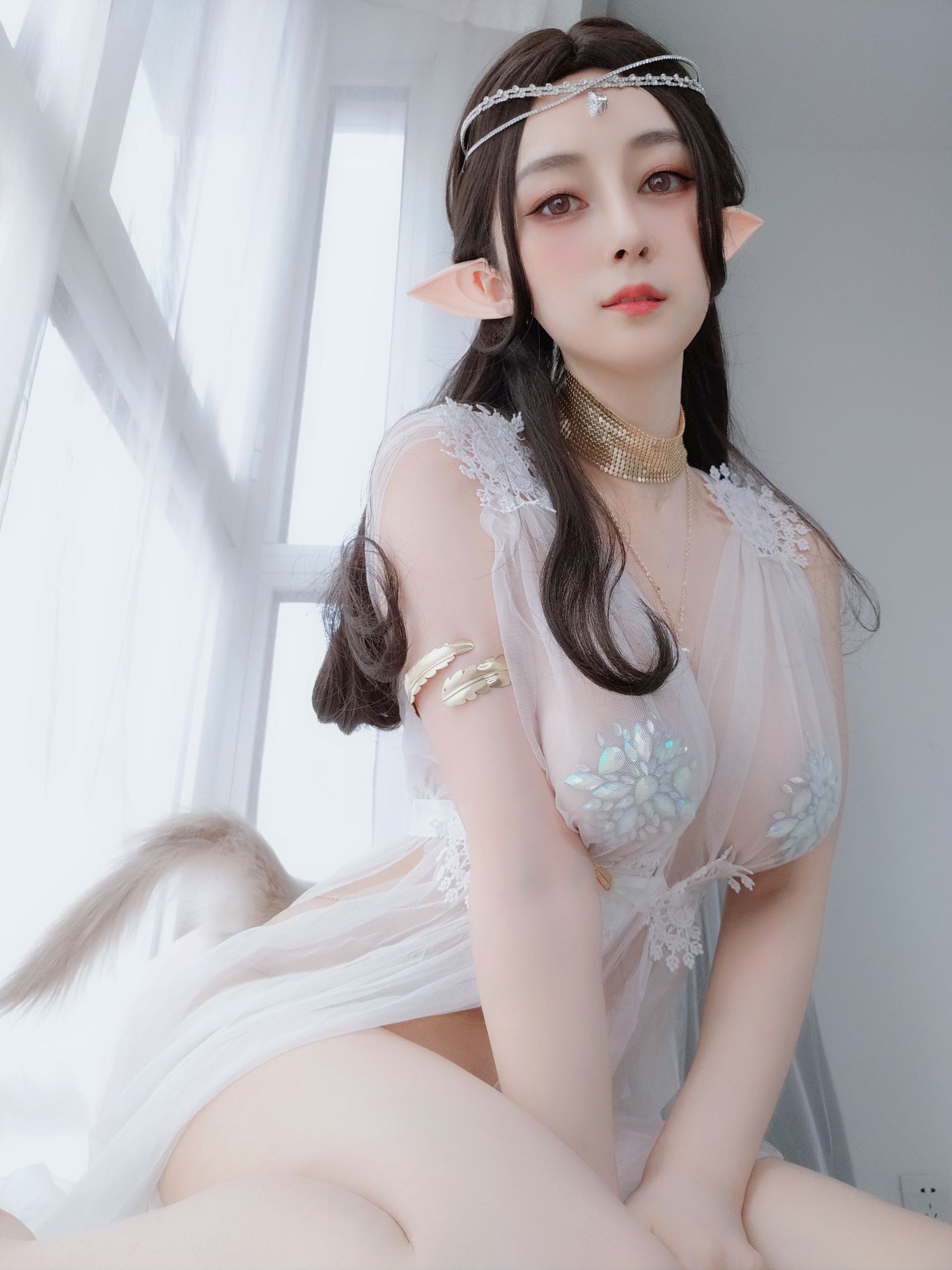  Coser小姐姐白银 - 精灵宝石内衣 第29张