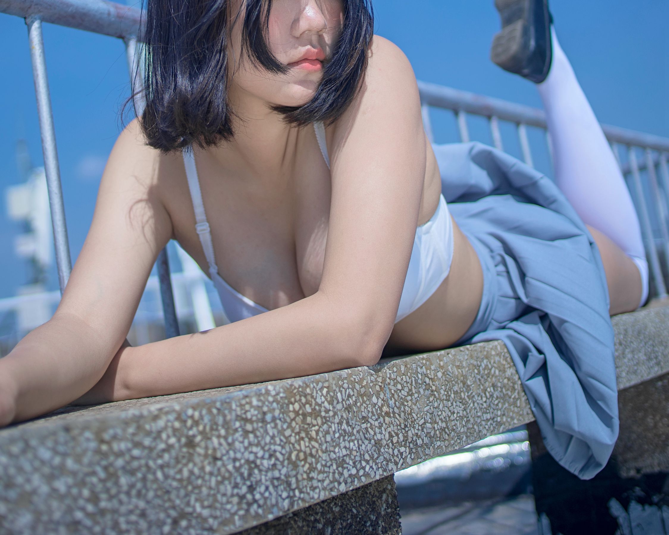  微博妹子 汐 - 天台JK 第29张