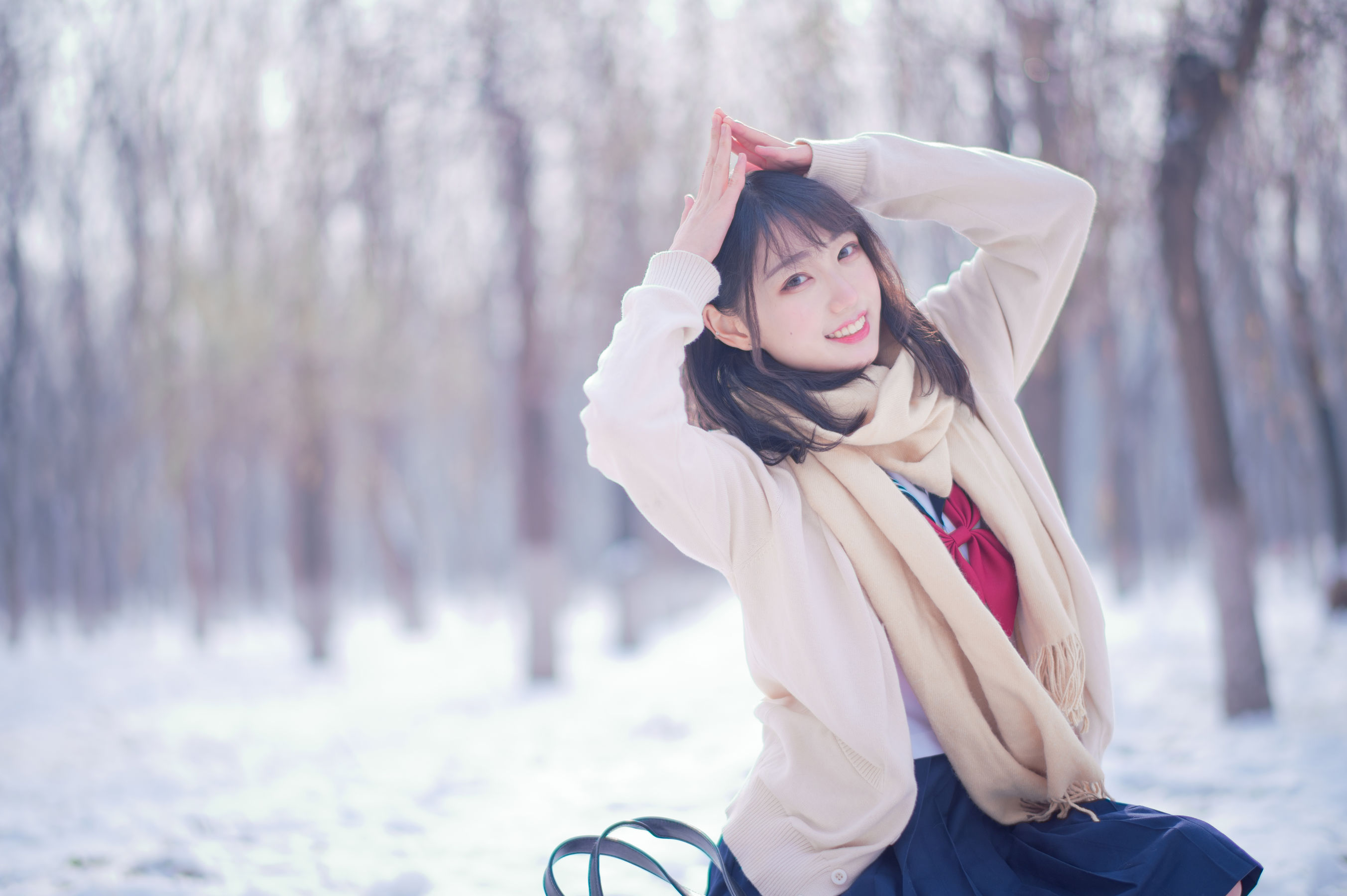  周叽是可爱兔兔 - 雪景JK 第15张