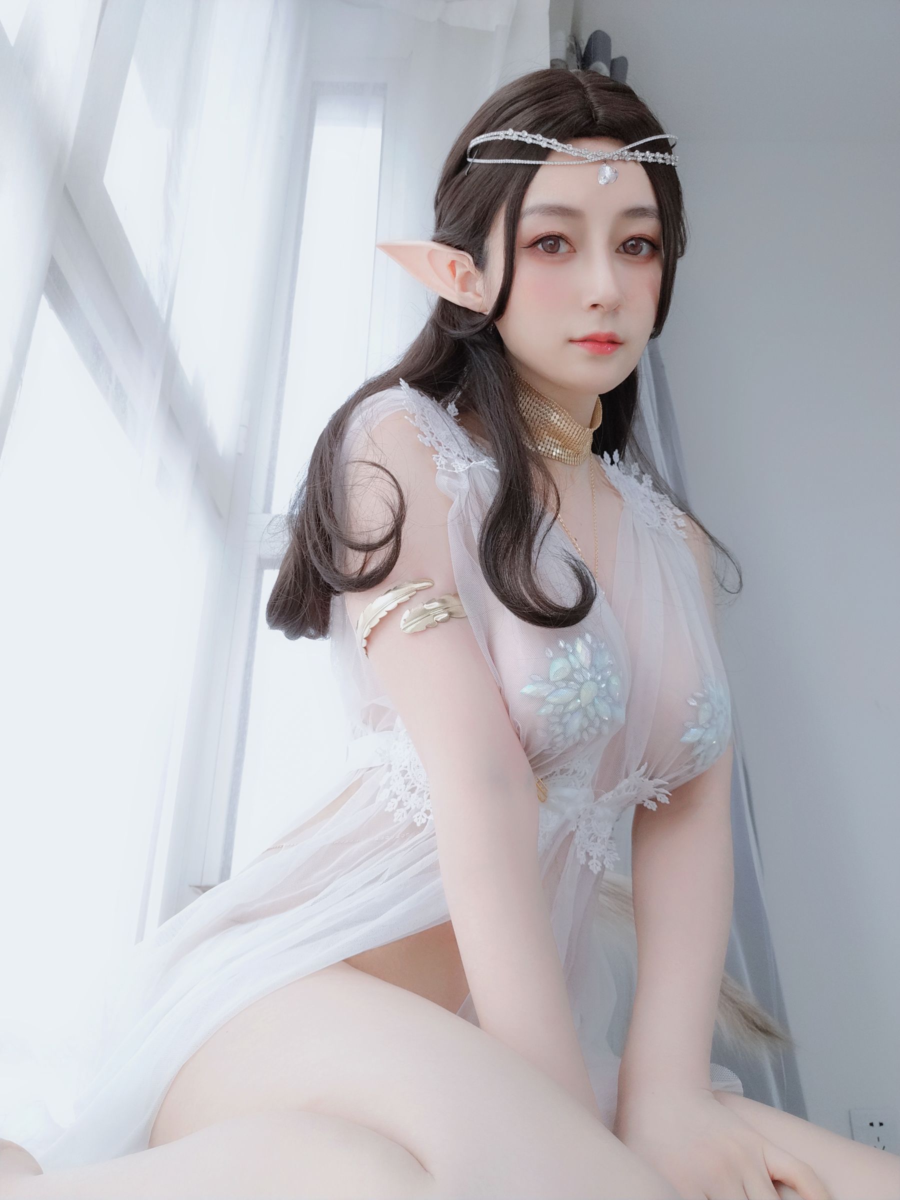  Coser小姐姐白银 - 精灵宝石内衣 第38张