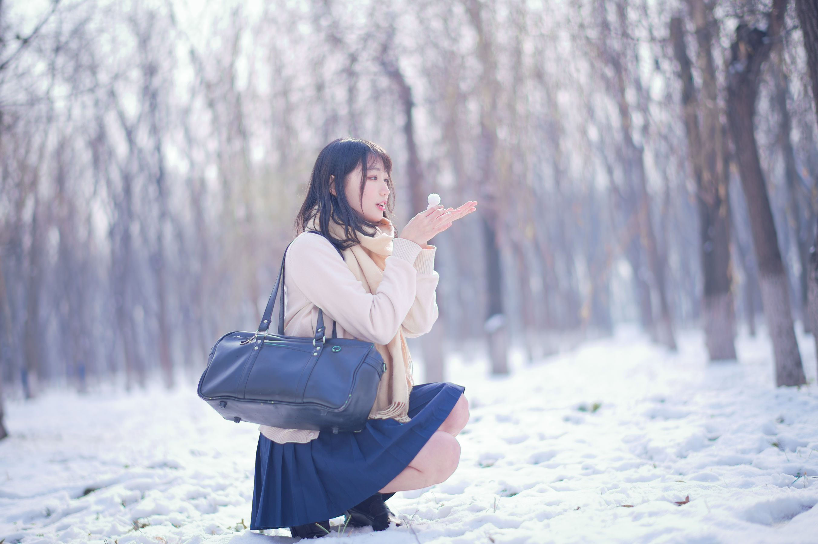  周叽是可爱兔兔 - 雪景JK 第13张