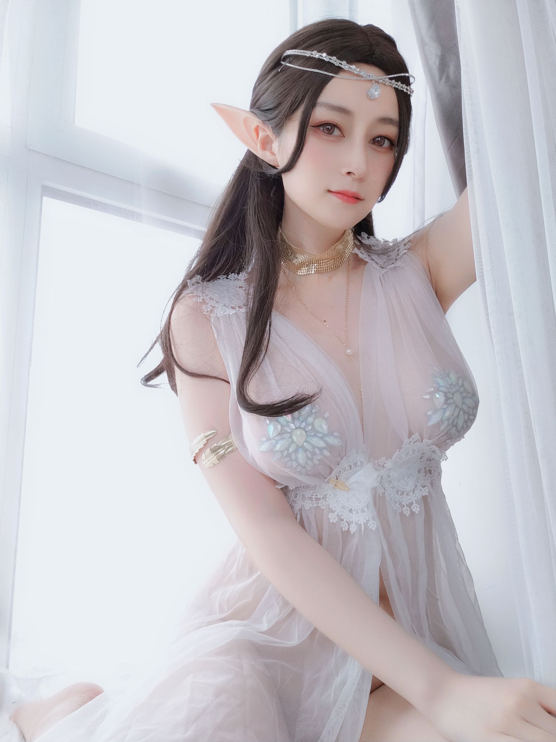  Coser小姐姐白银 - 精灵宝石内衣 第31张