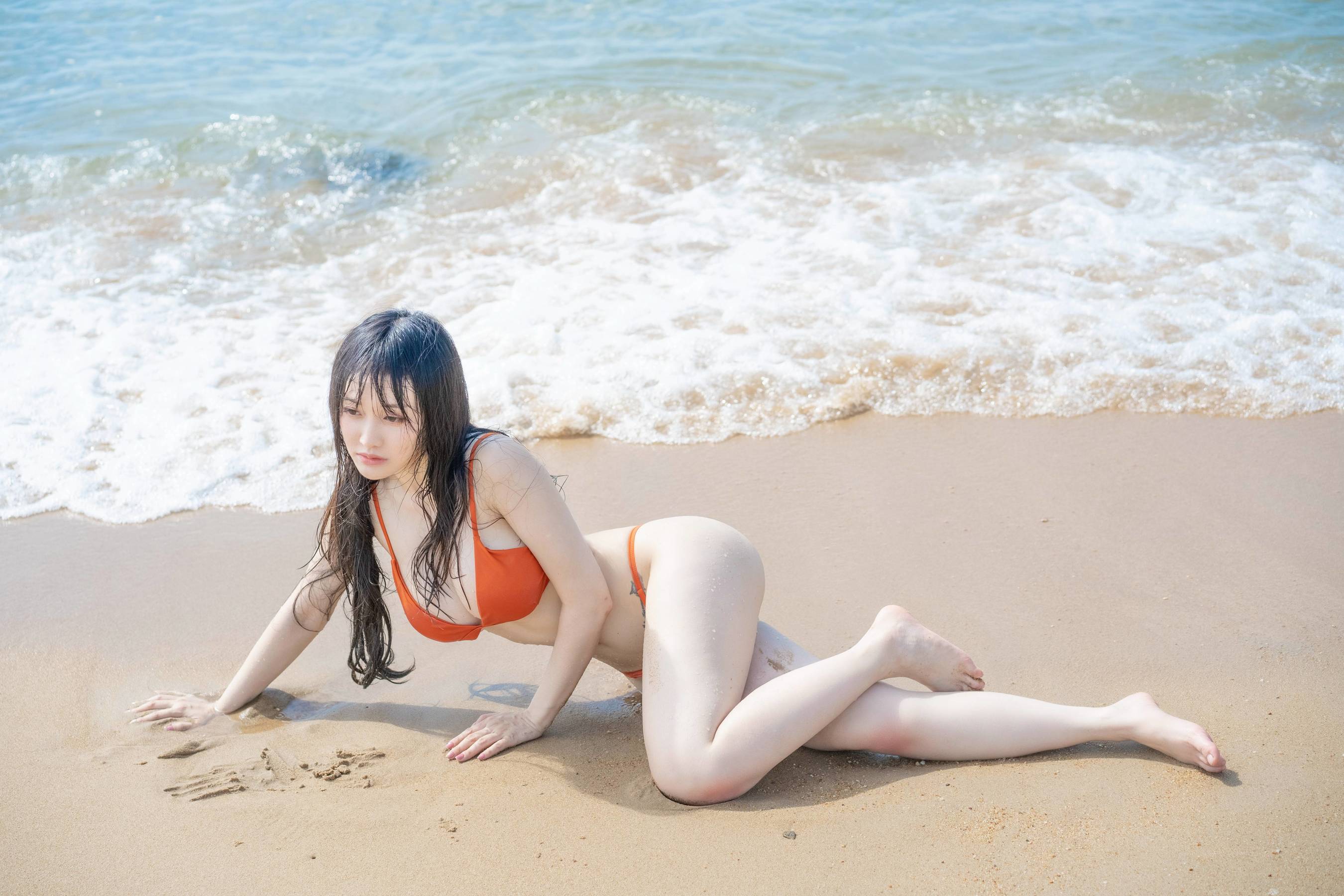  动漫博主脱尾巴Mizuki - 沙滩 第12张