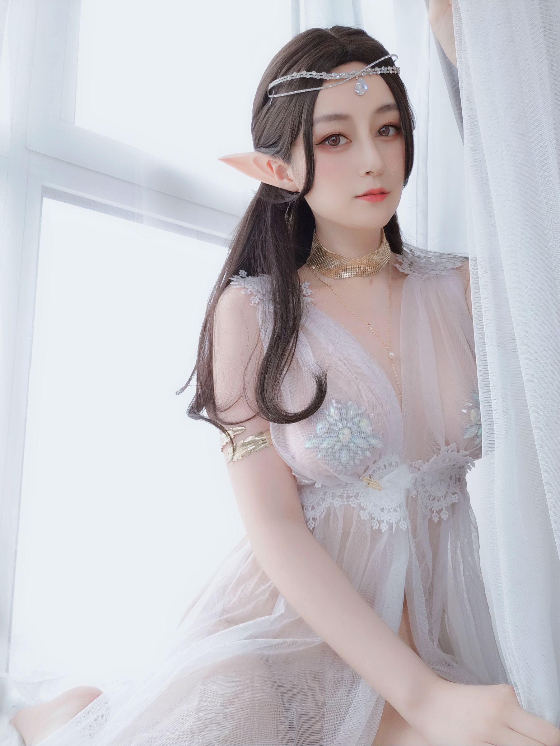  Coser小姐姐白银 - 精灵宝石内衣 第44张