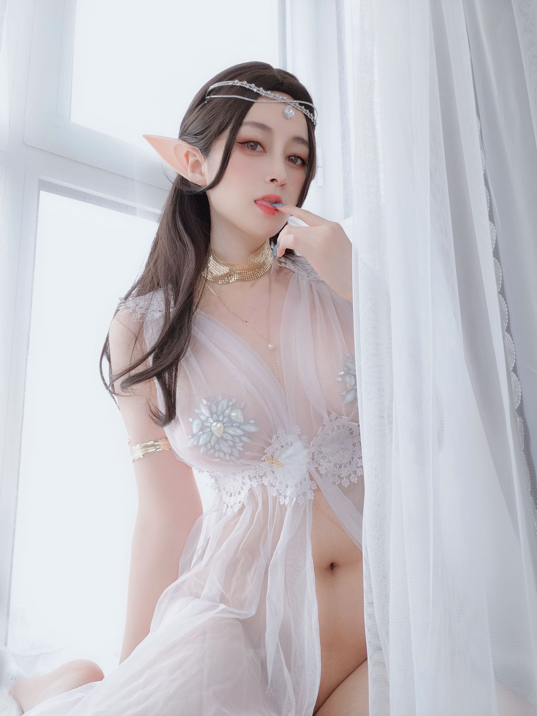  Coser小姐姐白银 - 精灵宝石内衣 第43张