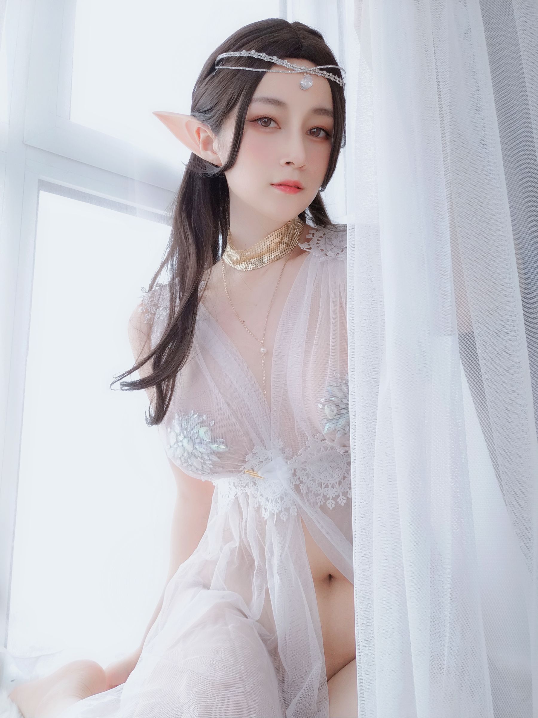 Coser小姐姐白银 - 精灵宝石内衣 第41张