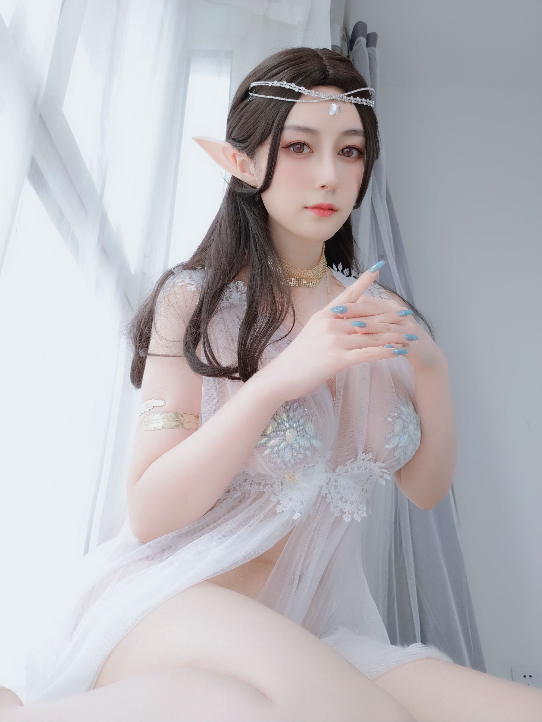  Coser小姐姐白银 - 精灵宝石内衣 第30张