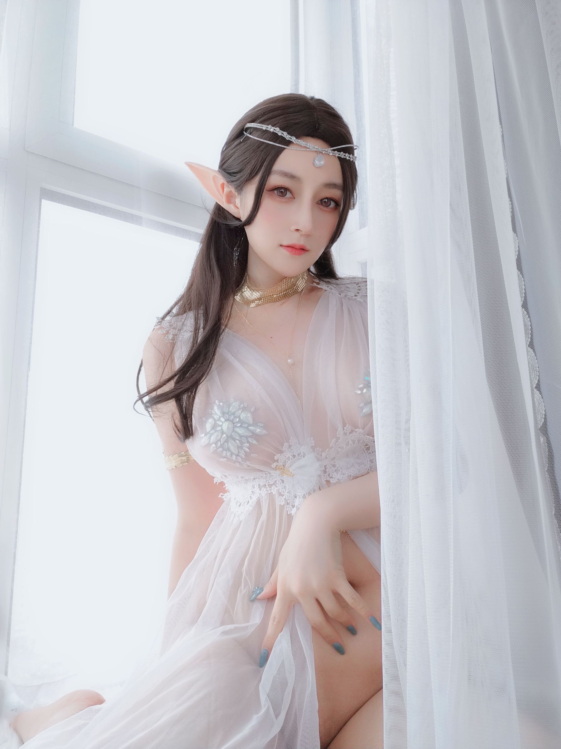  Coser小姐姐白银 - 精灵宝石内衣 第42张