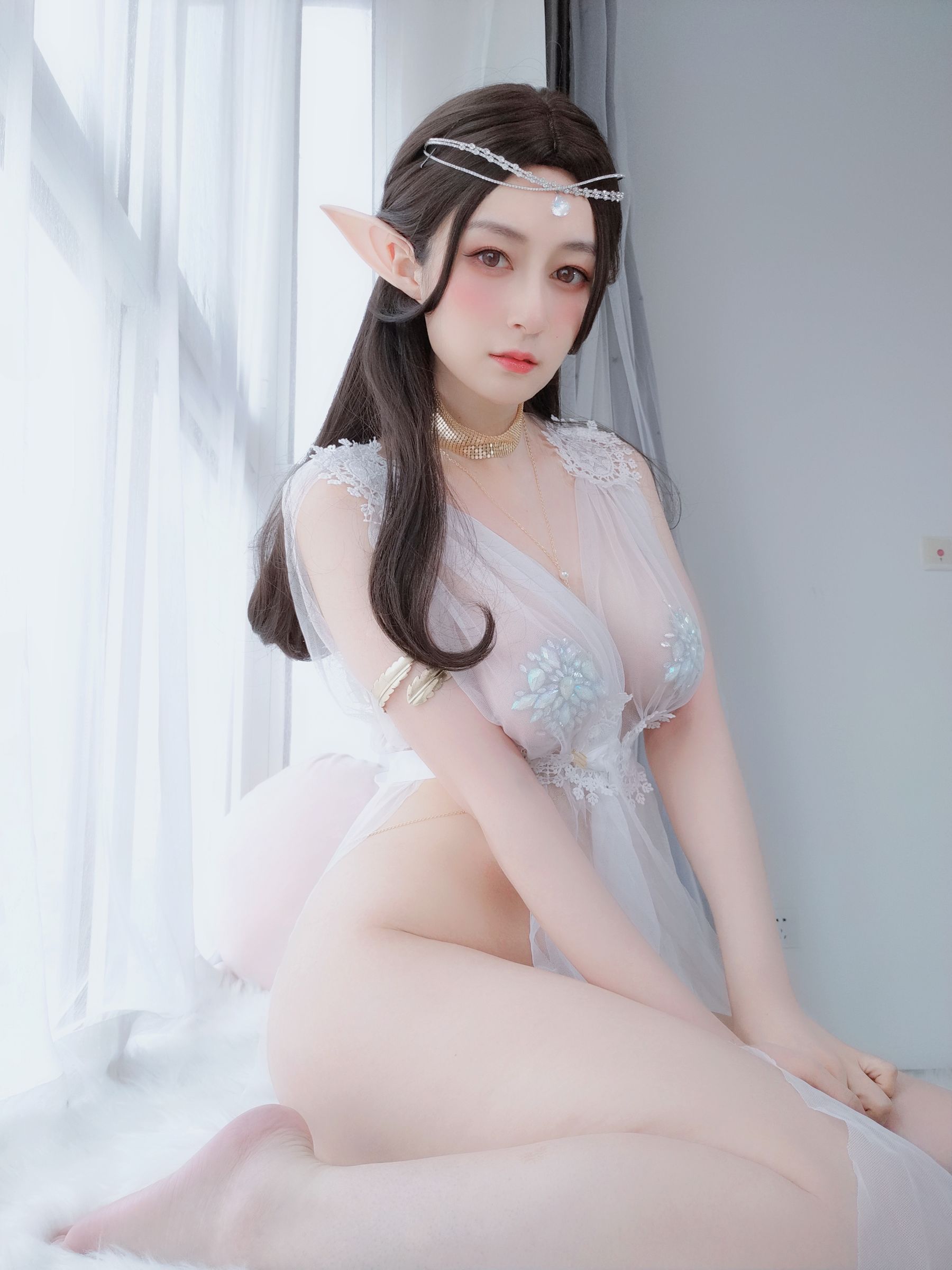  Coser小姐姐白银 - 精灵宝石内衣 第25张