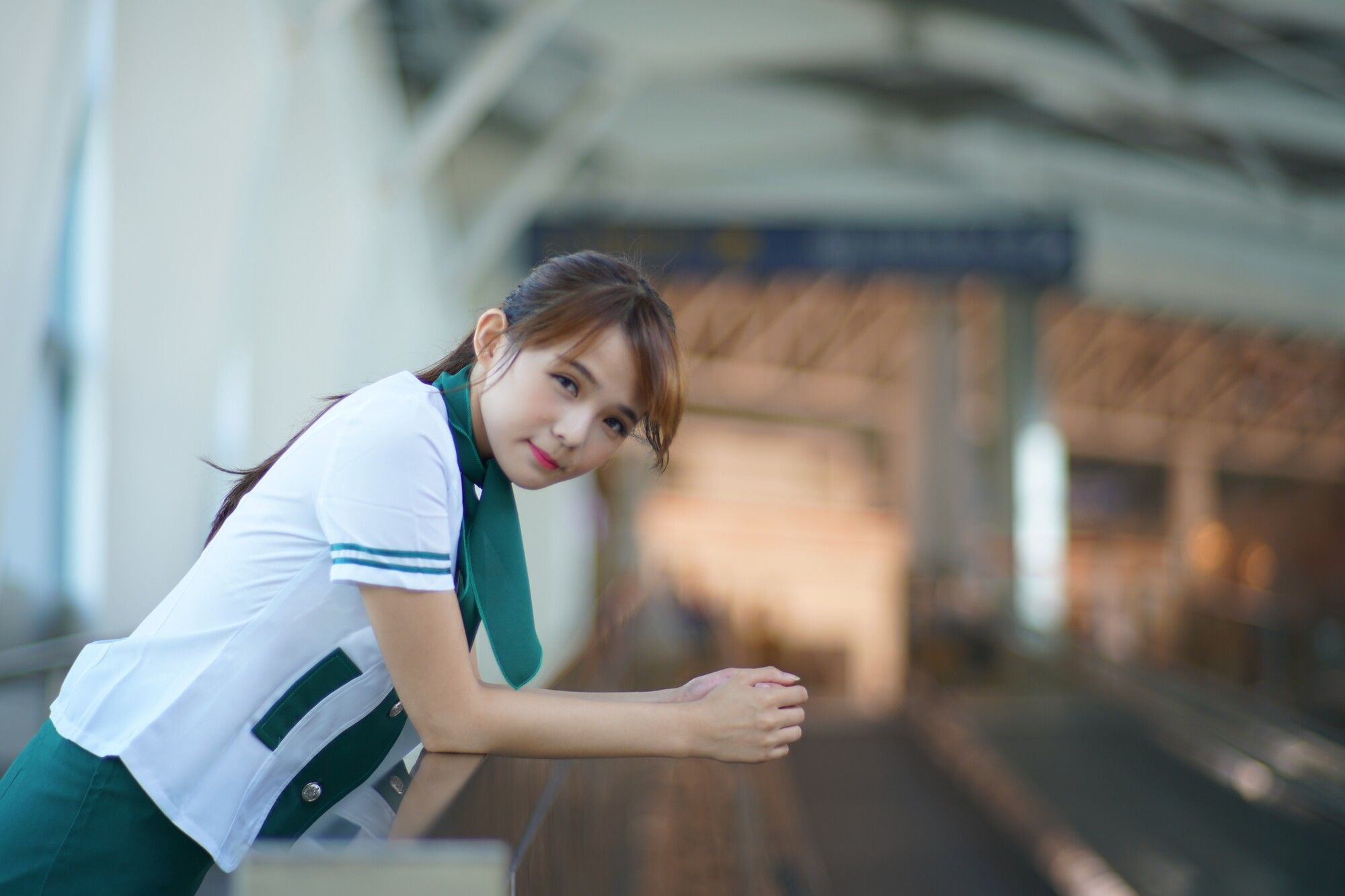 [台湾女神] 苏郁媛《烏日高鐵～空姐制服》  第59张