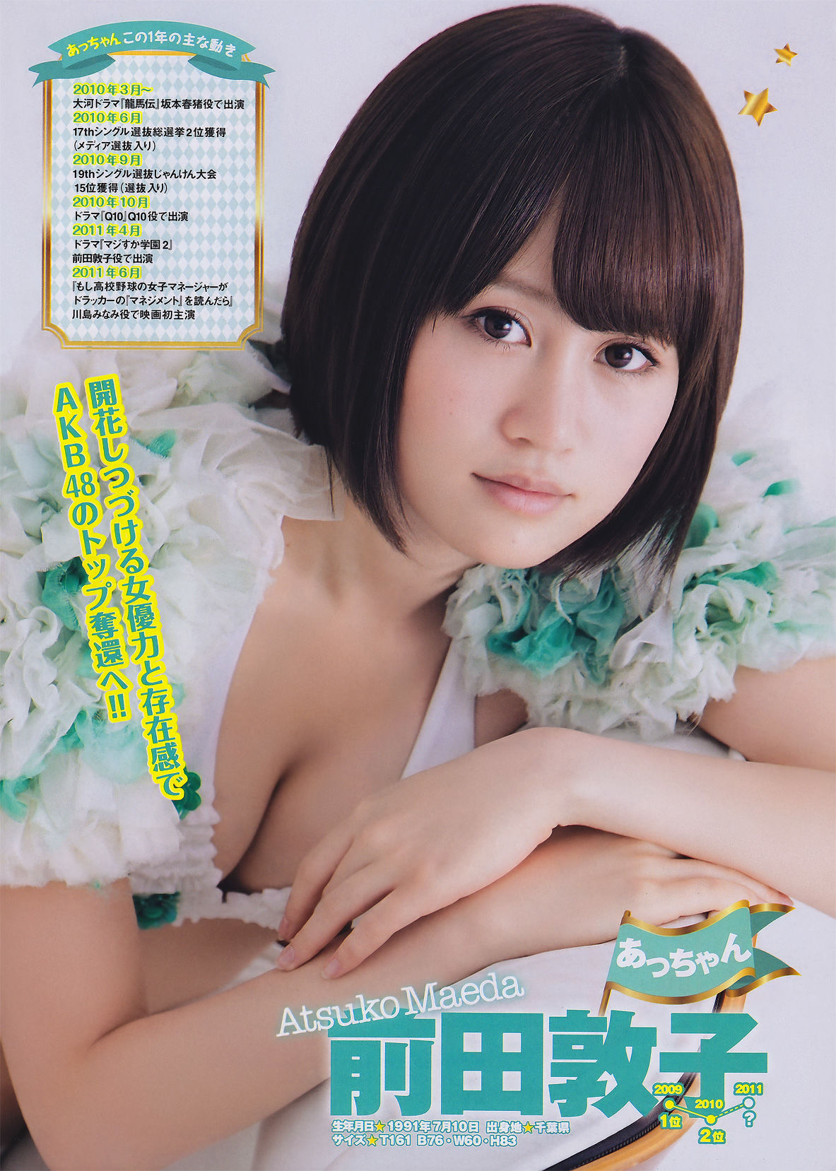 [Young Magazine] 2011年No.26 AKB48 吉木りさ 松井絵里奈  第3张