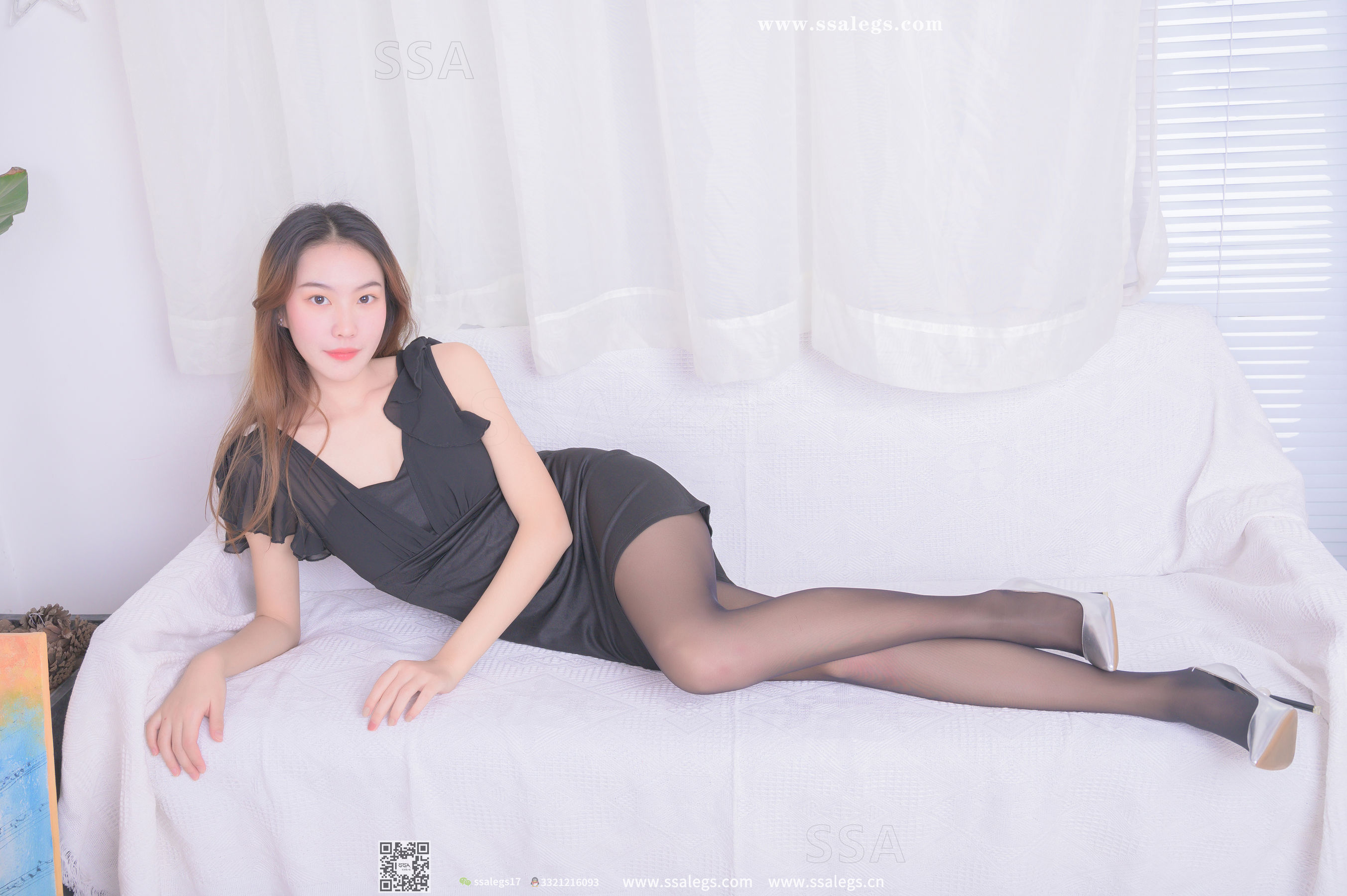 [SSA丝社]超清写真 No.332 素素 今天只想穿上黑丝给你看(上)  第89张