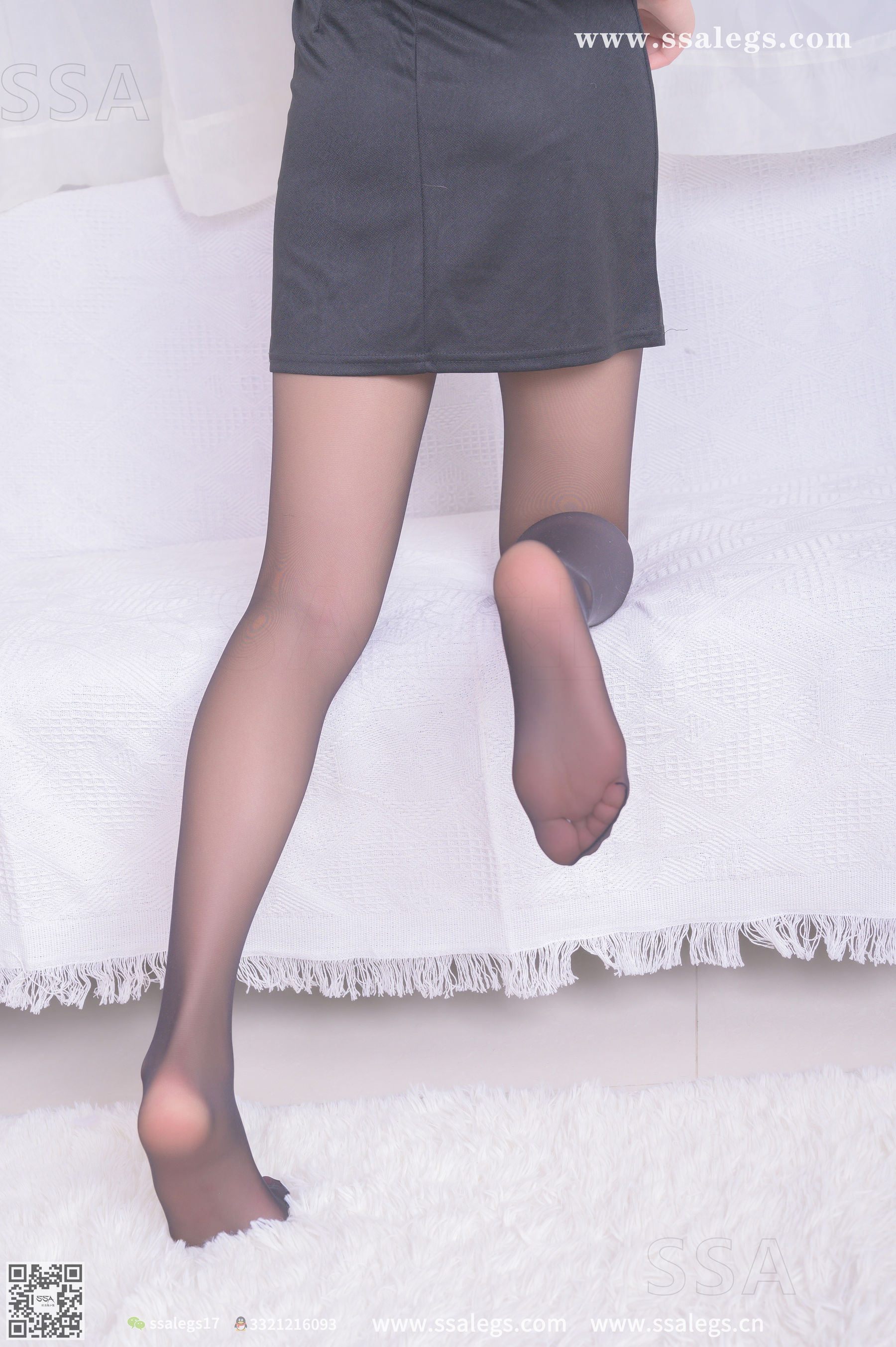 [SSA丝社]超清写真 No.333 素素 今天只想穿上黑丝给你看(下)  第23张