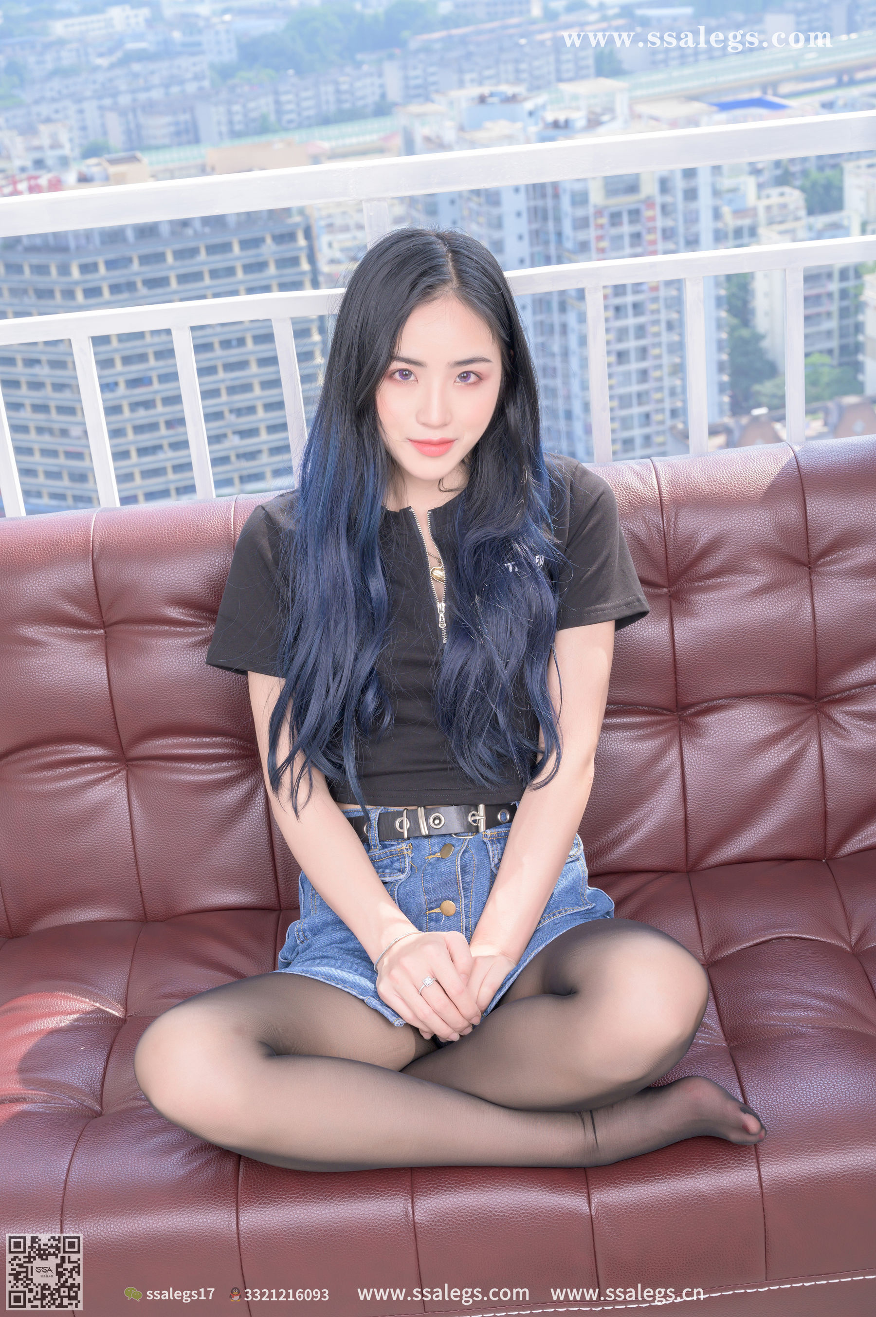 [SSA丝社]超清写真 No.367 茵茵 阳光下的真实黑丝(下)  第8张