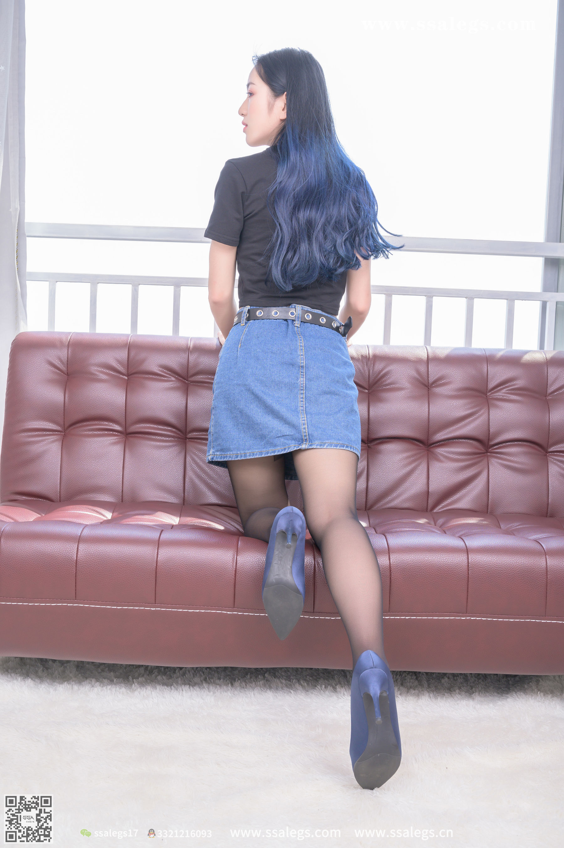 [SSA丝社]超清写真 No.366 茵茵 阳光下的真实黑丝(上)  第26张