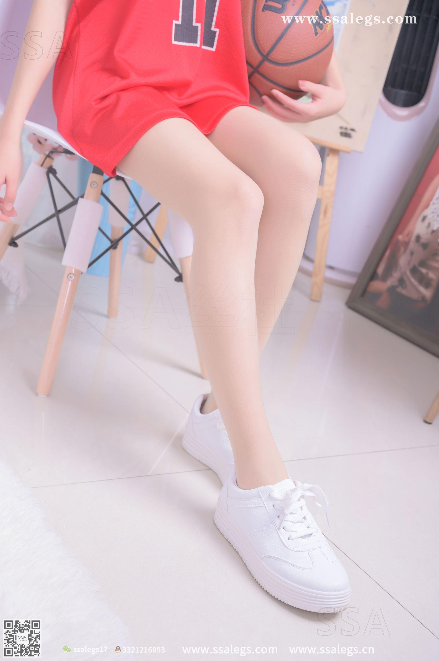 [SSA丝社]超清写真 No.324 素素 小姐姐放假在家陪你玩篮球(上)  第33张