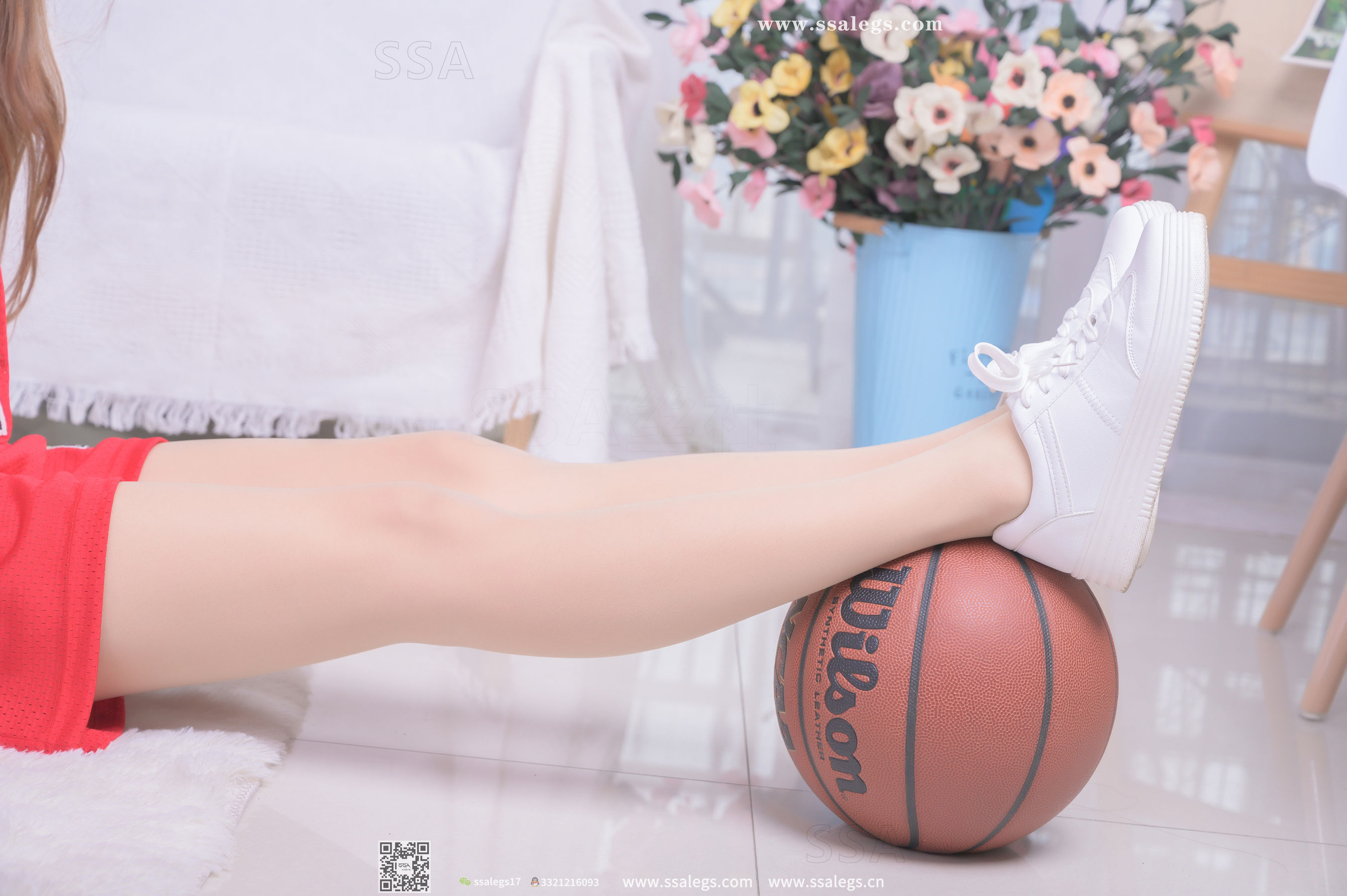 [SSA丝社]超清写真 No.324 素素 小姐姐放假在家陪你玩篮球(上)  第99张