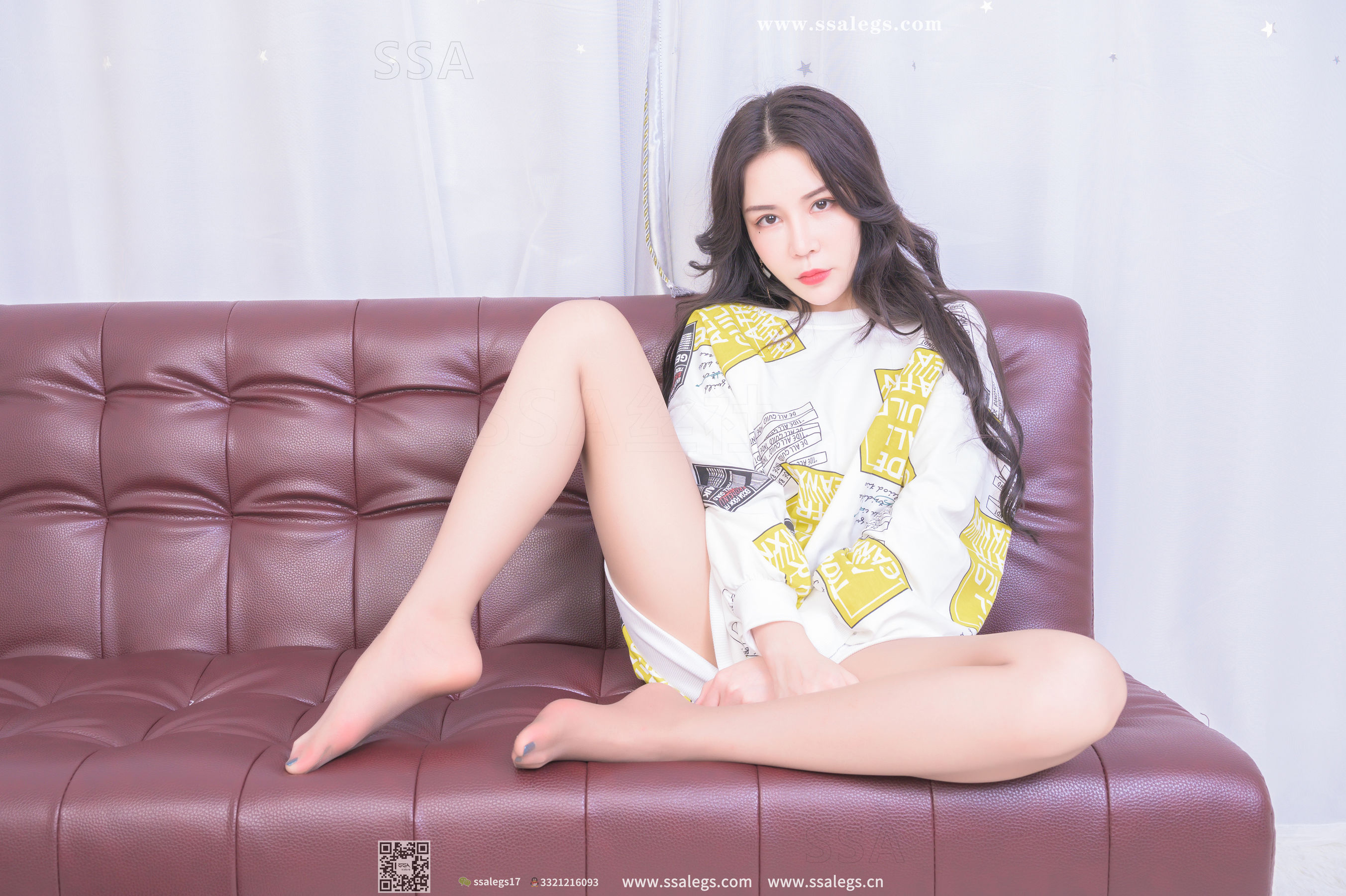 [SSA丝社]超清写真 No.328 娜娜 御姐的缘味咖啡丝袜写真(上)  第24张