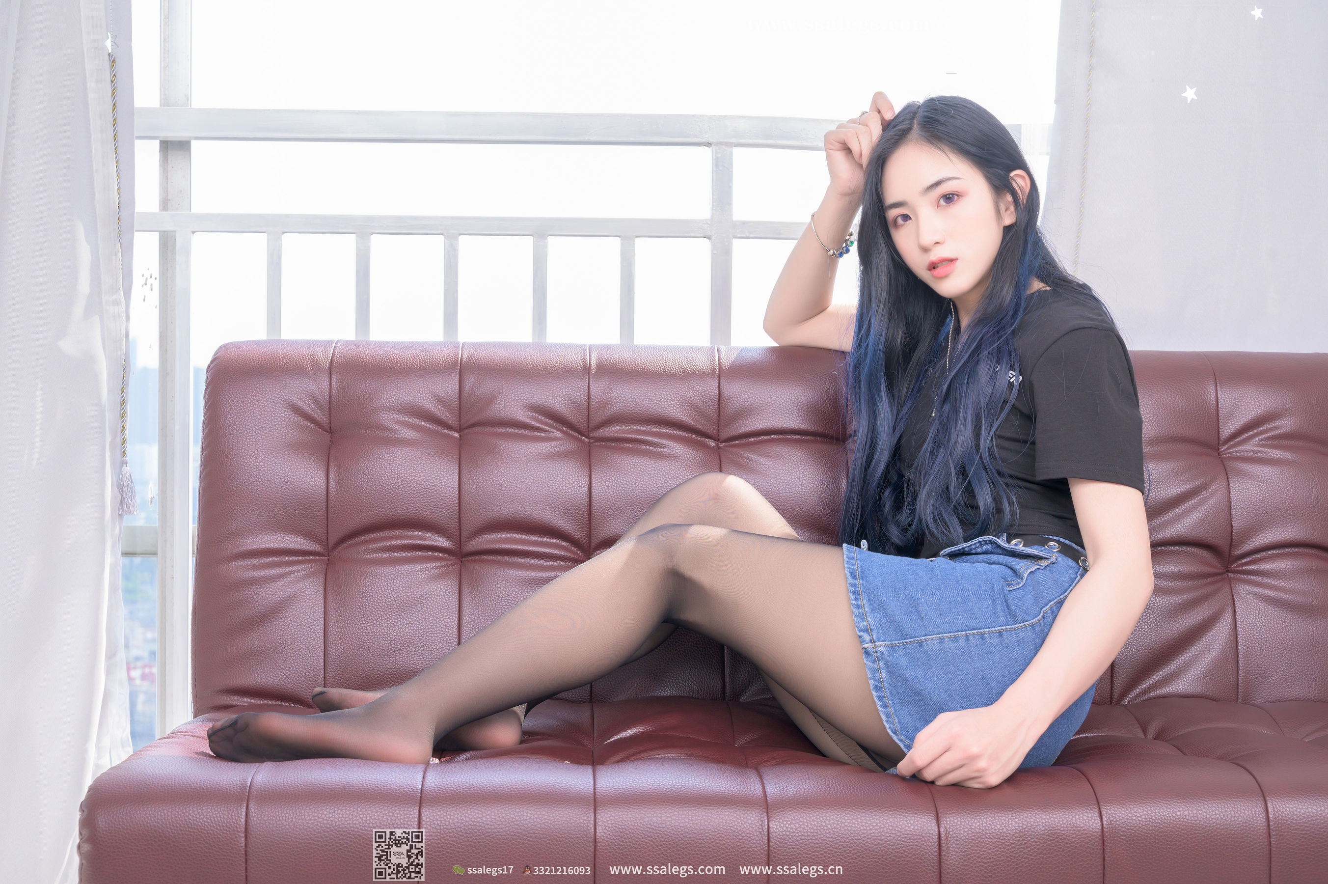 [SSA丝社]超清写真 No.367 茵茵 阳光下的真实黑丝(下)  第4张