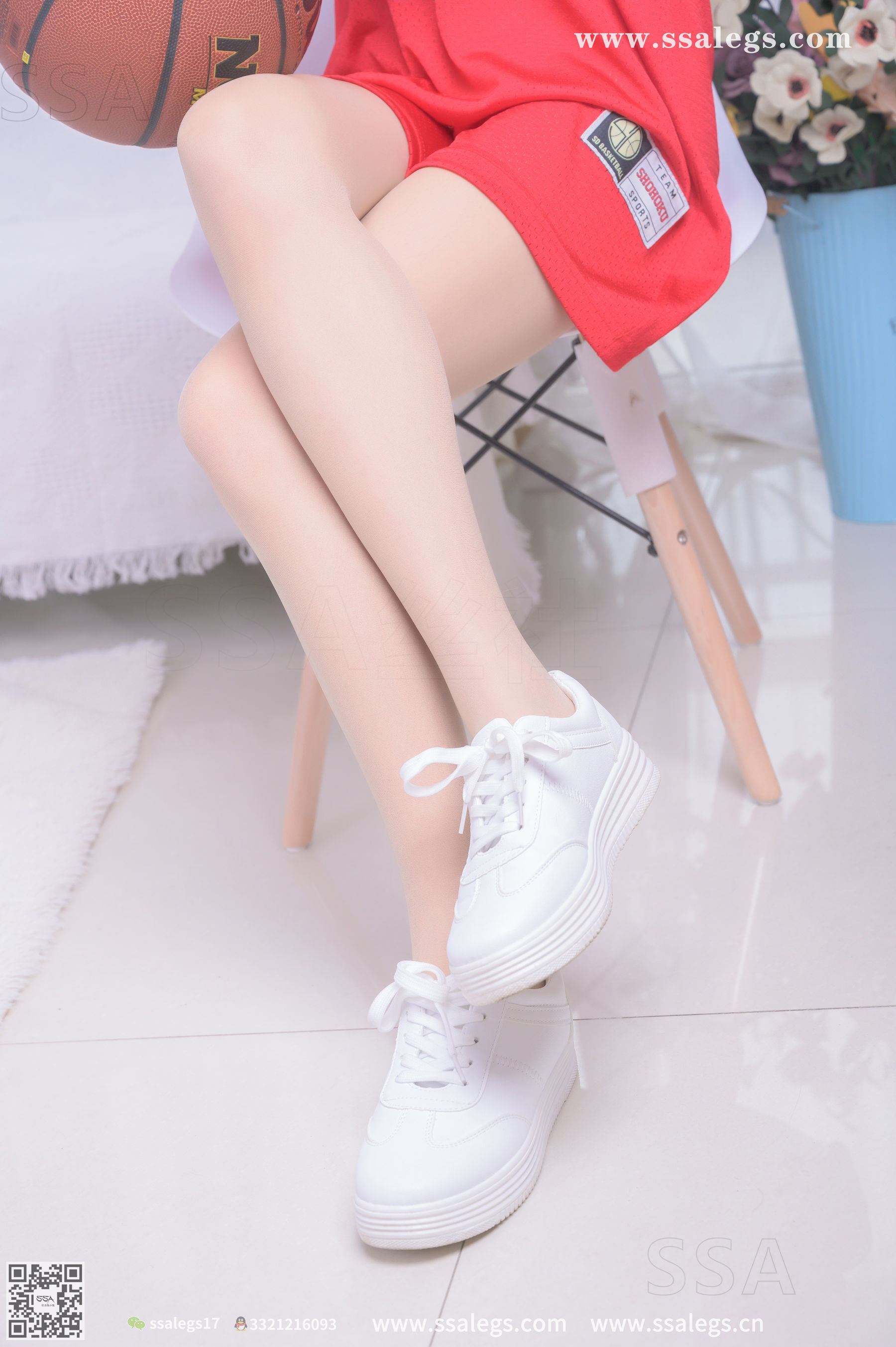 [SSA丝社]超清写真 No.324 素素 小姐姐放假在家陪你玩篮球(上)  第58张