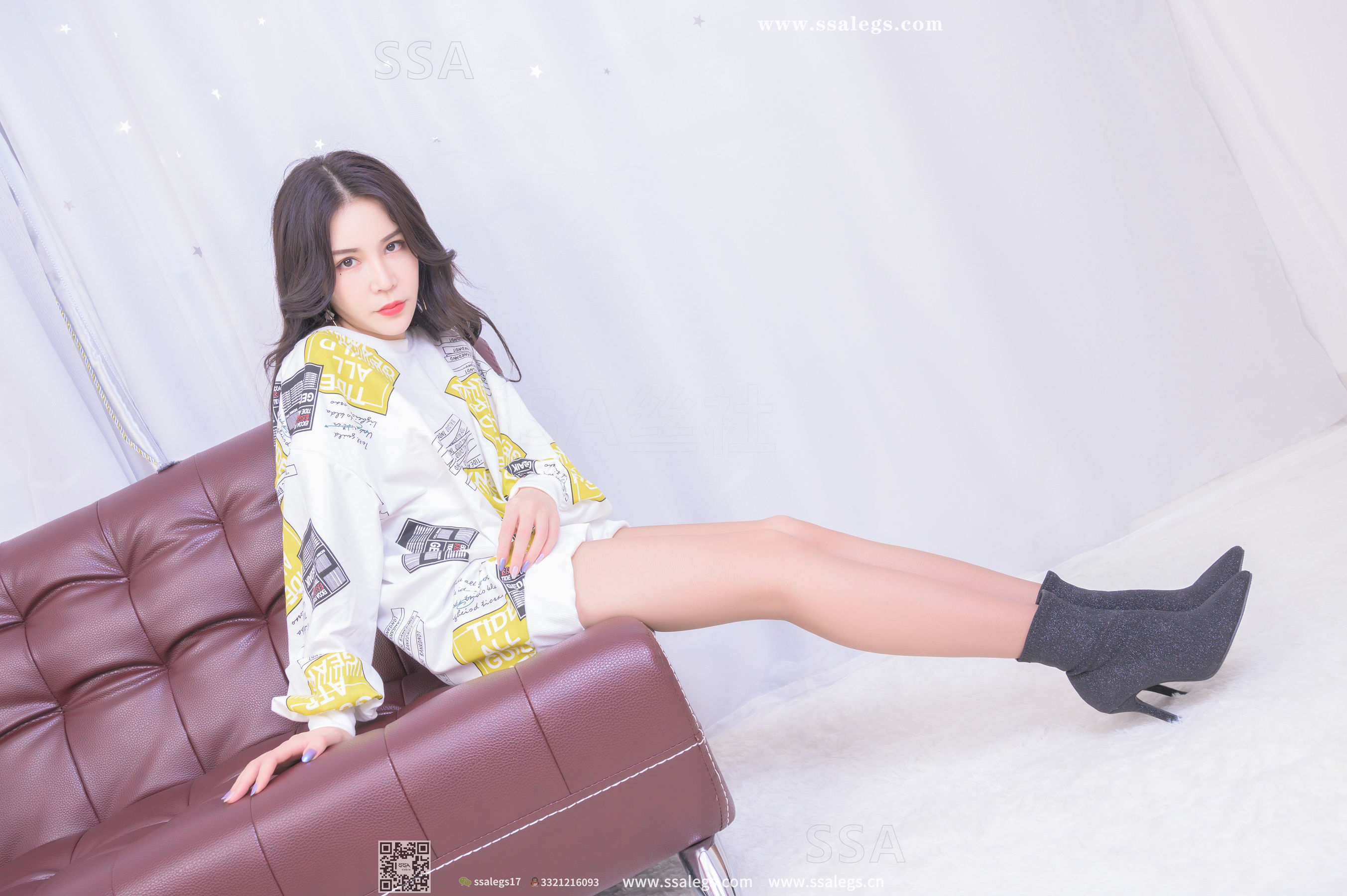 [SSA丝社]超清写真 No.328 娜娜 御姐的缘味咖啡丝袜写真(上)  第9张