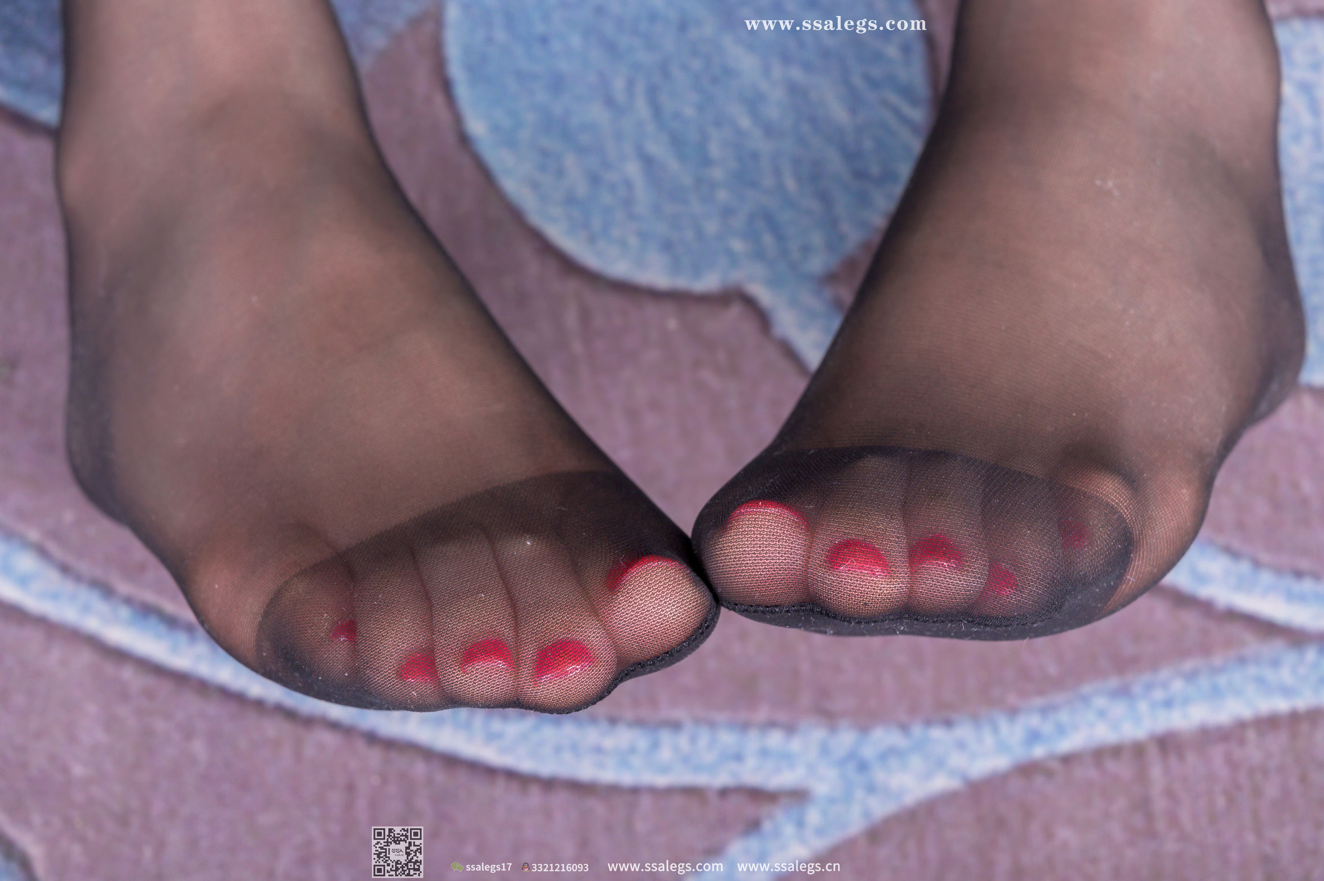 [SSA丝社]超清写真 No.399 媛媛 韩版复古碎花裙黑丝(下)  第34张