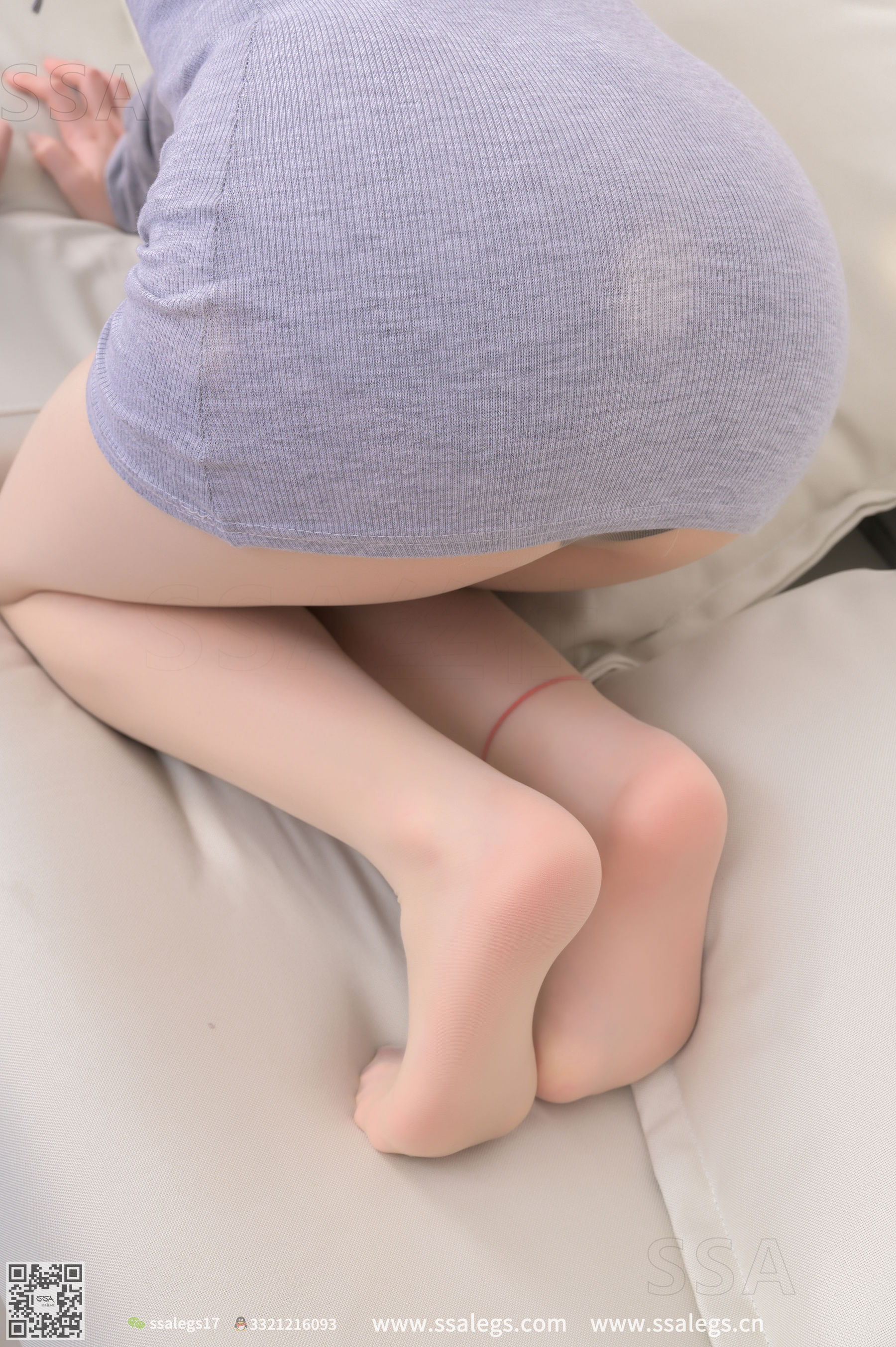 [SSA丝社]超清写真 No.297 蜜桃 笑容治愈系少女的肉丝袜毛衣裙(下)  第114张