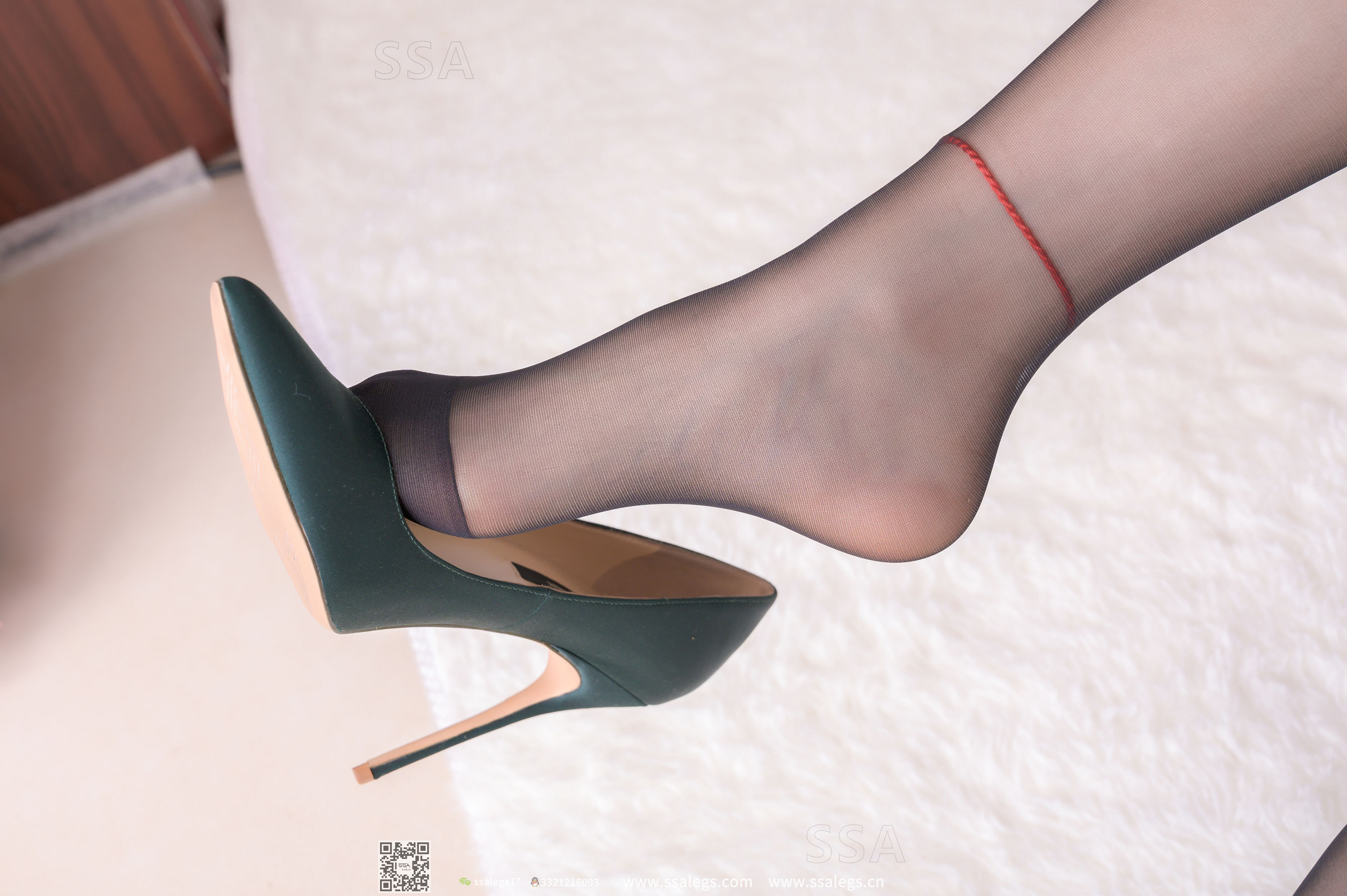 [SSA丝社]超清写真 No.304 蜜桃 回家的少女美腿黑丝诱惑(上)  第10张