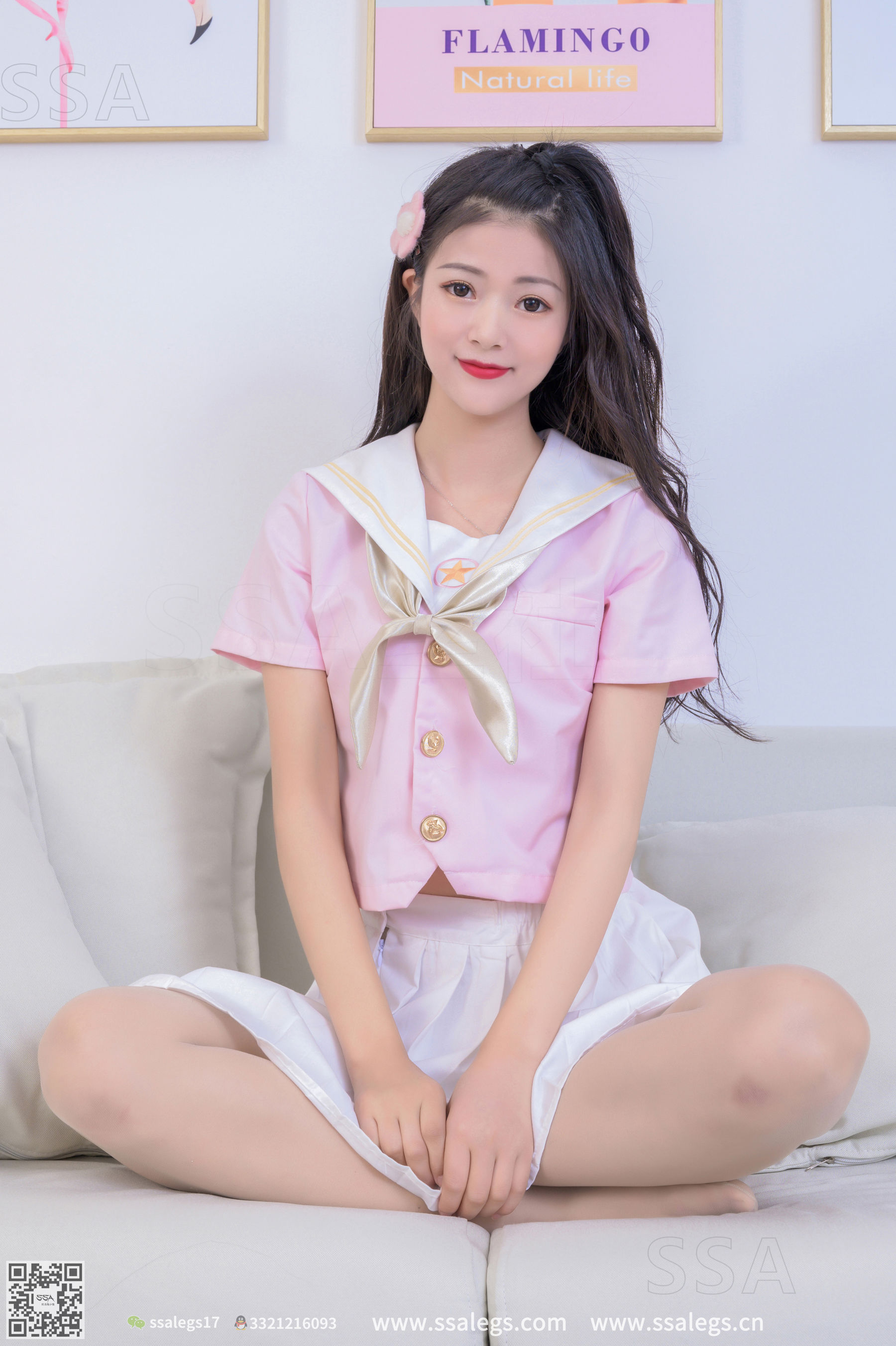 [SSA丝社]超清写真 No.289 冉冉 少女的粉色JK制服  第33张