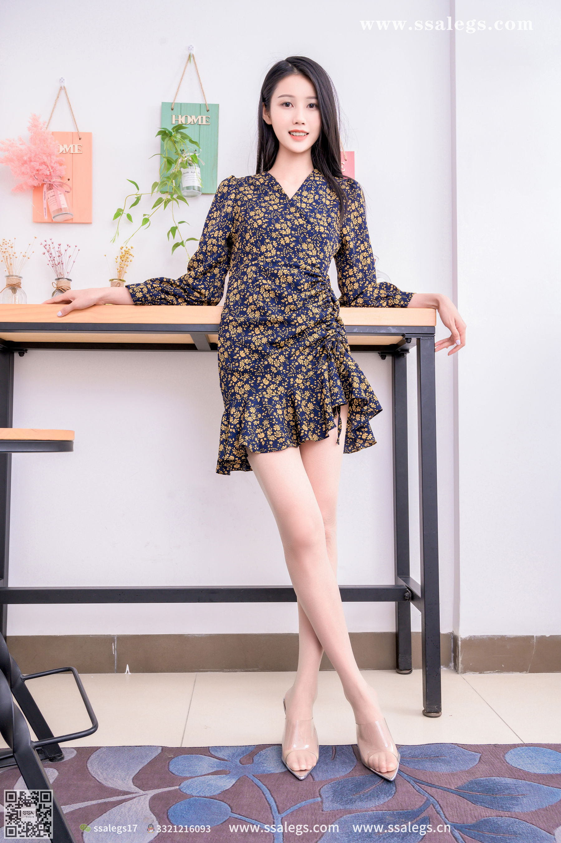 [SSA丝社]超清写真 No.383 星星 碎花复古裙肉丝  第10张