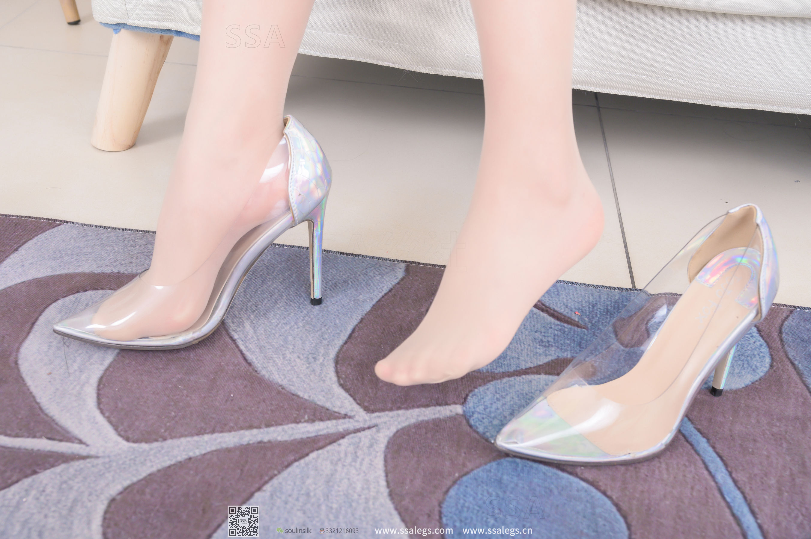 [SSA丝社]超清写真 No.258 君君 透明高跟鞋里的足  第18张