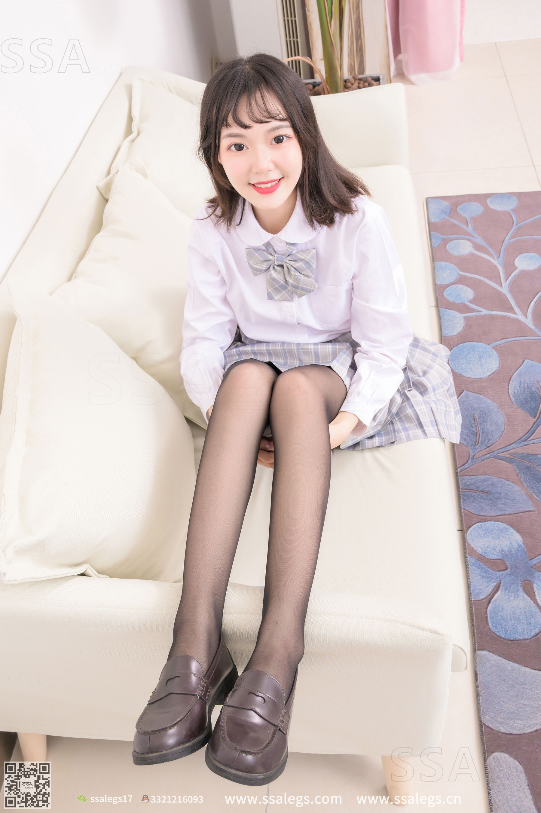 [SSA丝社]超清写真 No.268 阳阳 笑容治愈系JK制服(上)  第79张
