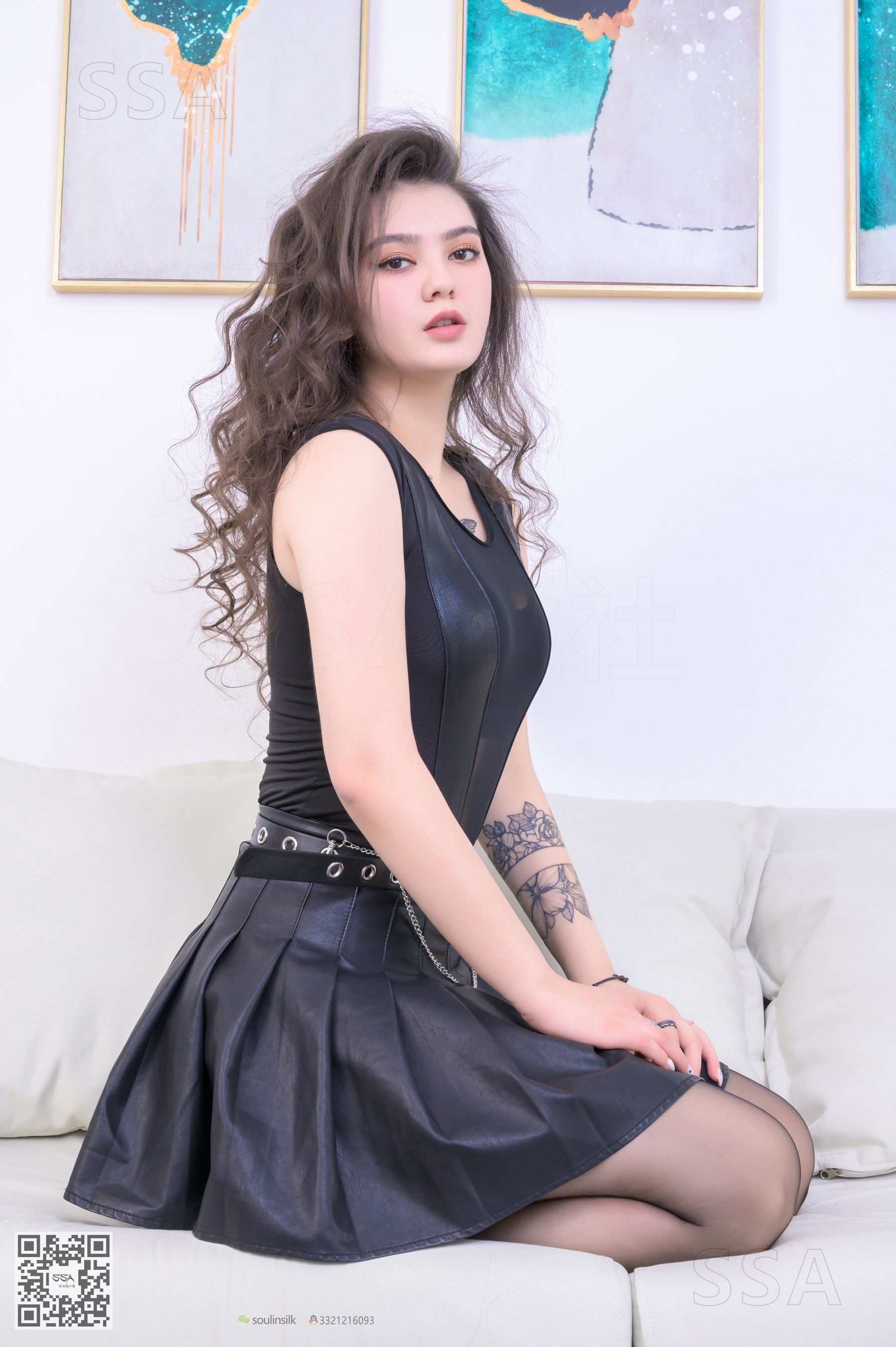 [SSA丝社]超清写真 No.230 坦妮可 哈沙克斯坦妮可的皮裙  第90张
