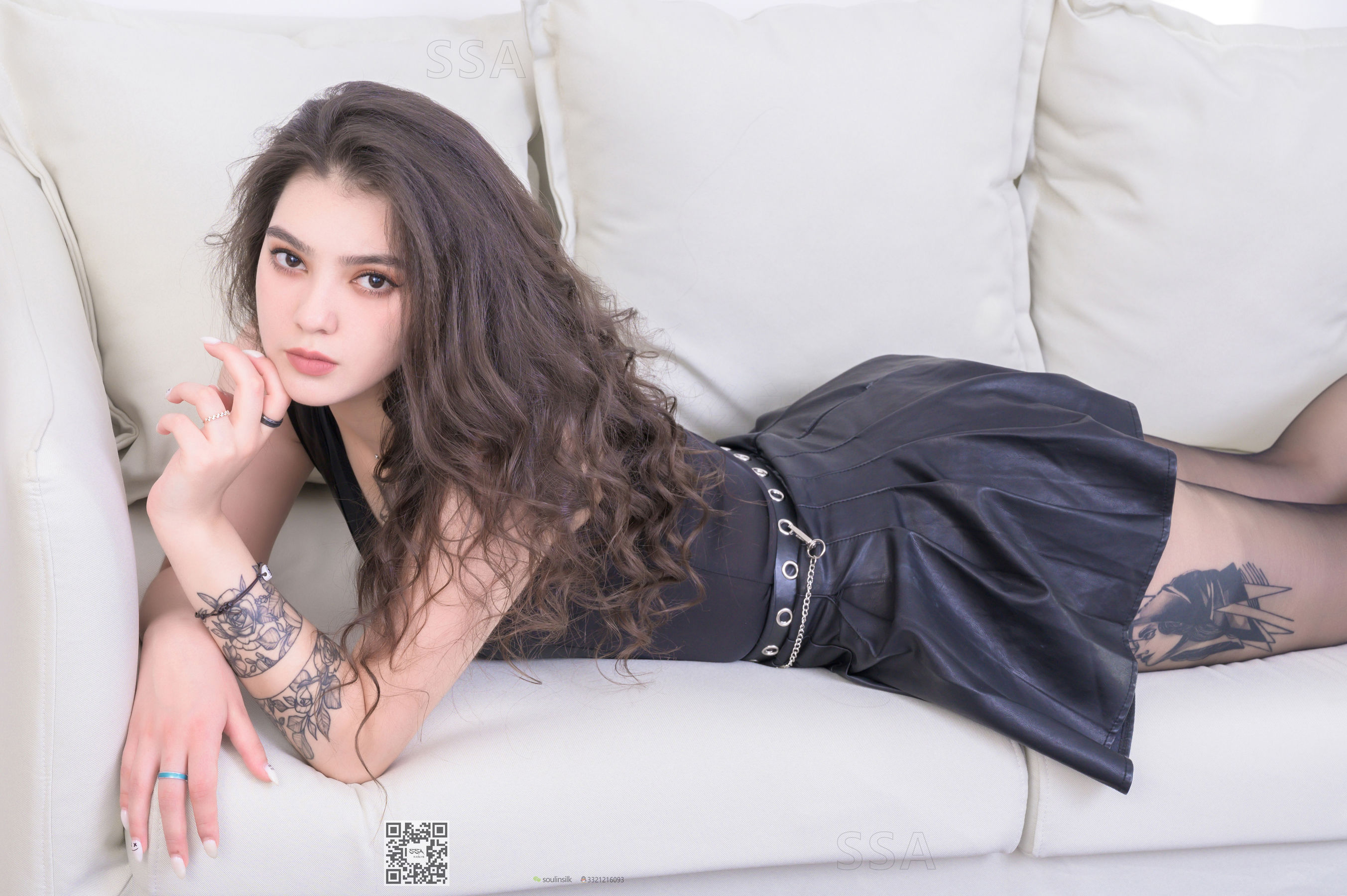 [SSA丝社]超清写真 No.230 坦妮可 哈沙克斯坦妮可的皮裙  第124张