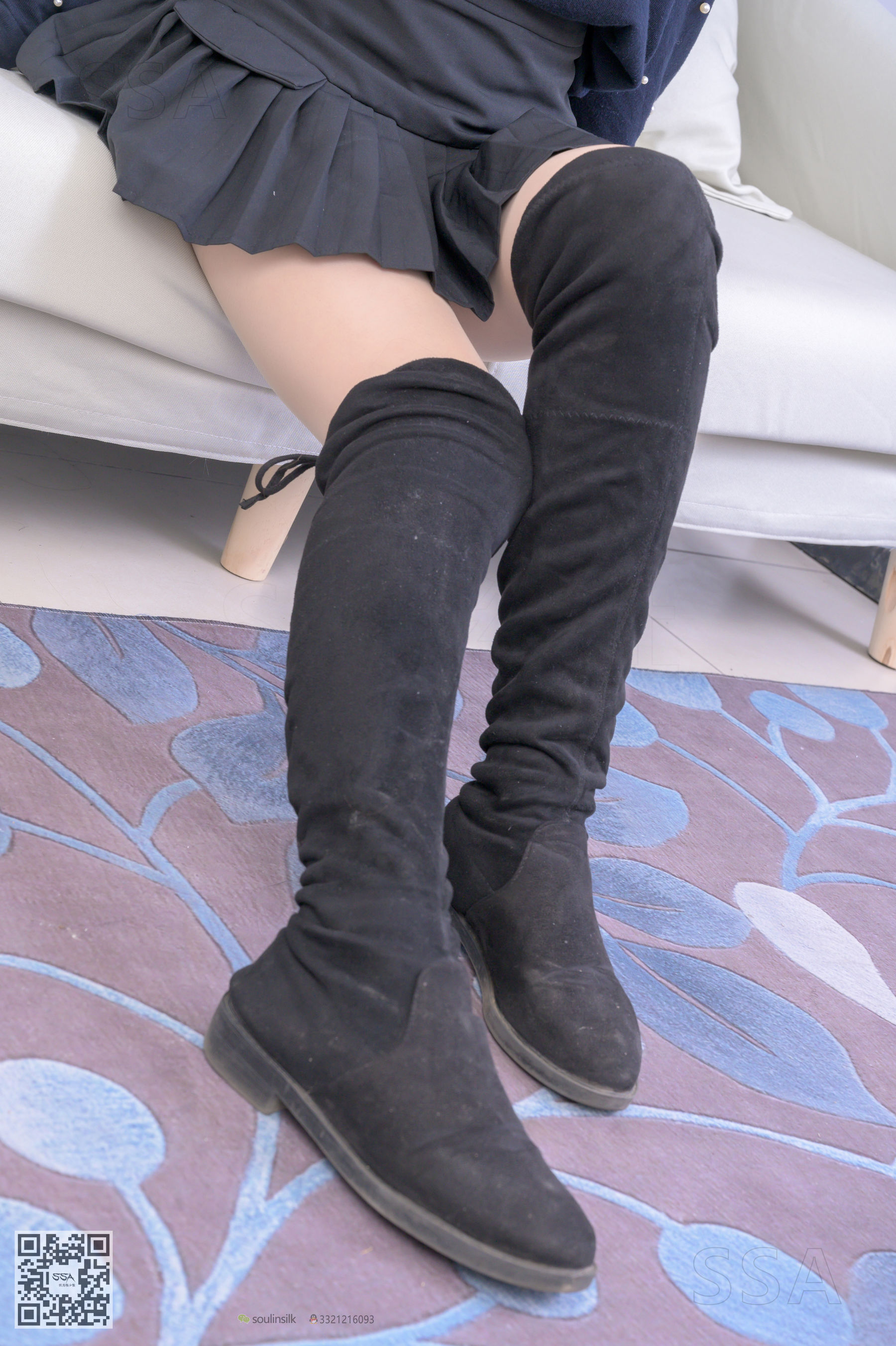 [SSA丝社]超清写真 No.231 文娟 小姐姐冬天标配长筒靴  第4张