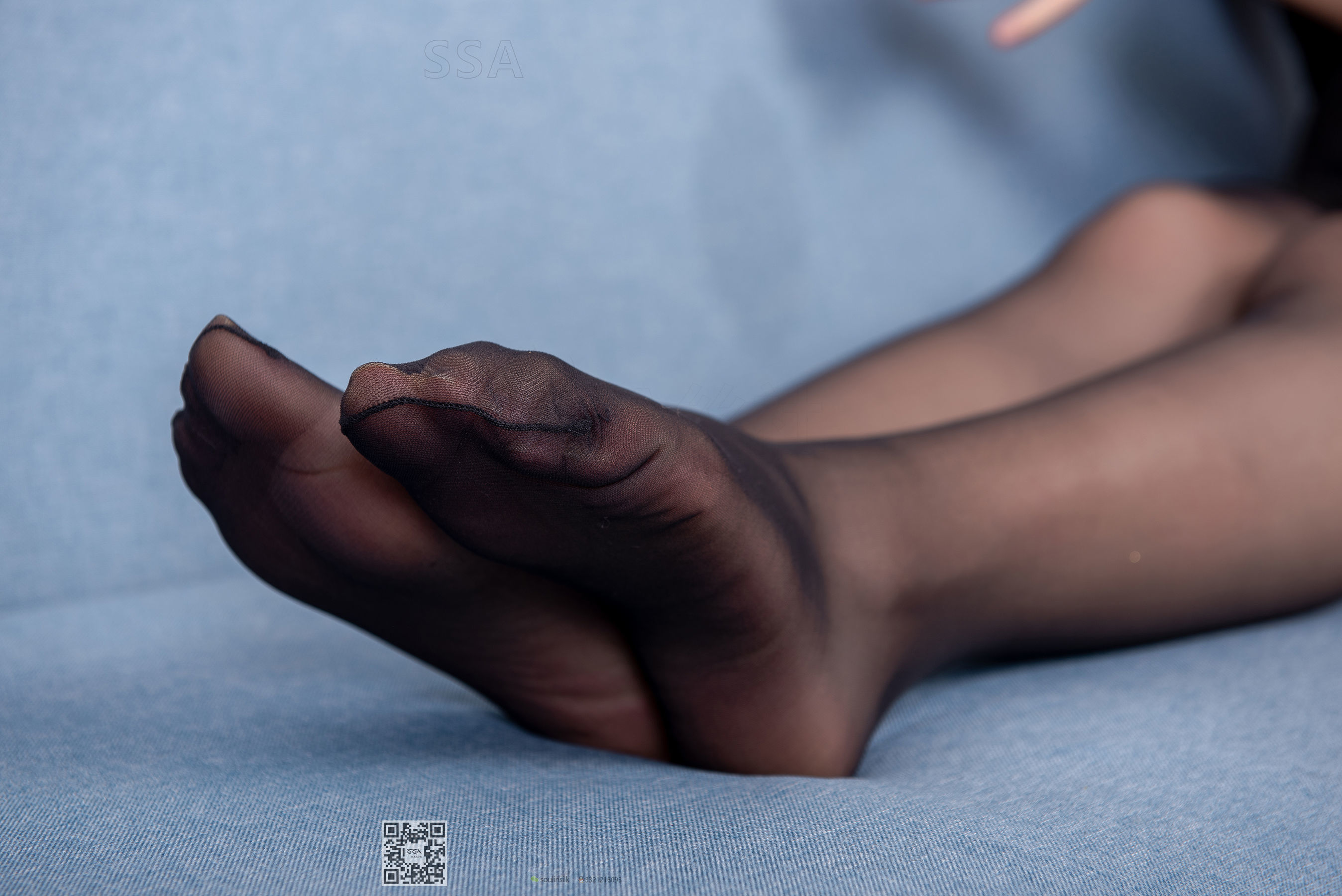 [SSA丝社]超清写真 No.196 冷冷 黑色镂空短裙黑丝  第83张