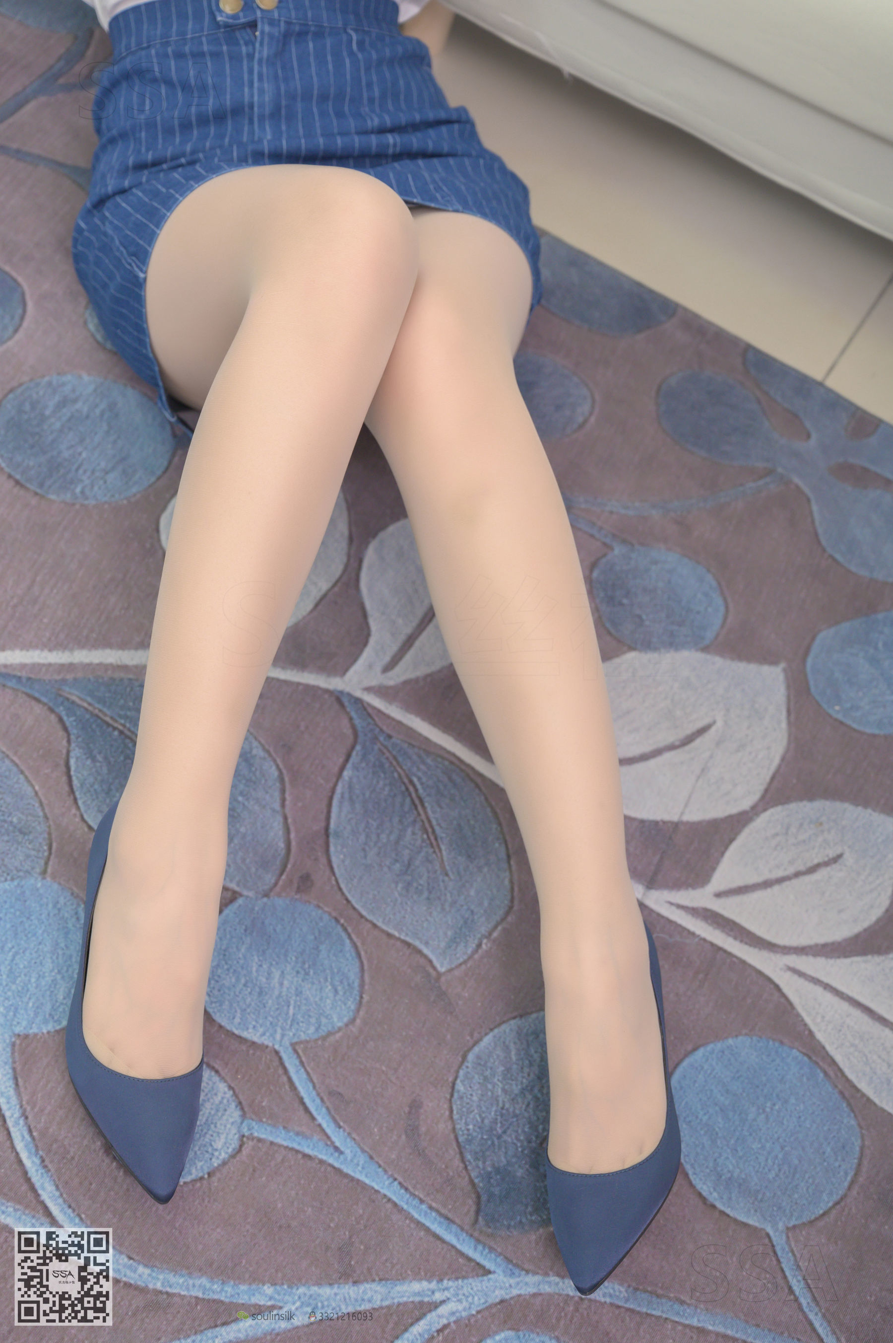 [SSA丝社]超清写真 No.192 小鹿 蓝色条纹裙  第86张