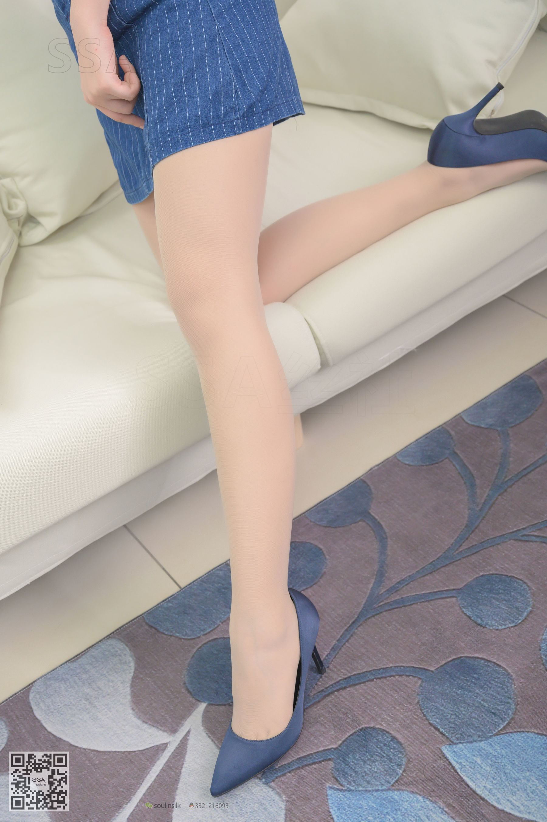 [SSA丝社]超清写真 No.192 小鹿 蓝色条纹裙  第61张