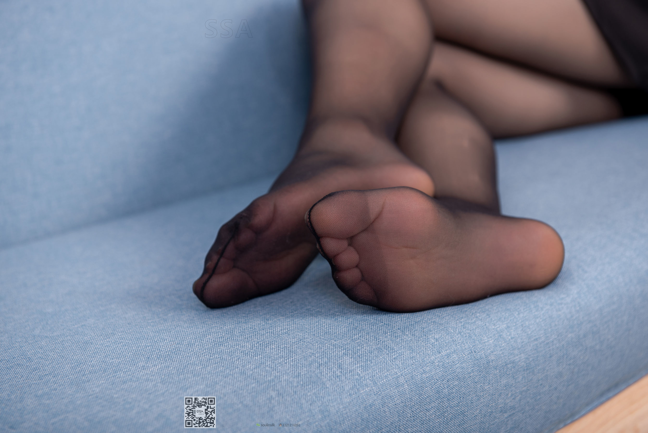 [SSA丝社]超清写真 No.196 冷冷 黑色镂空短裙黑丝  第117张