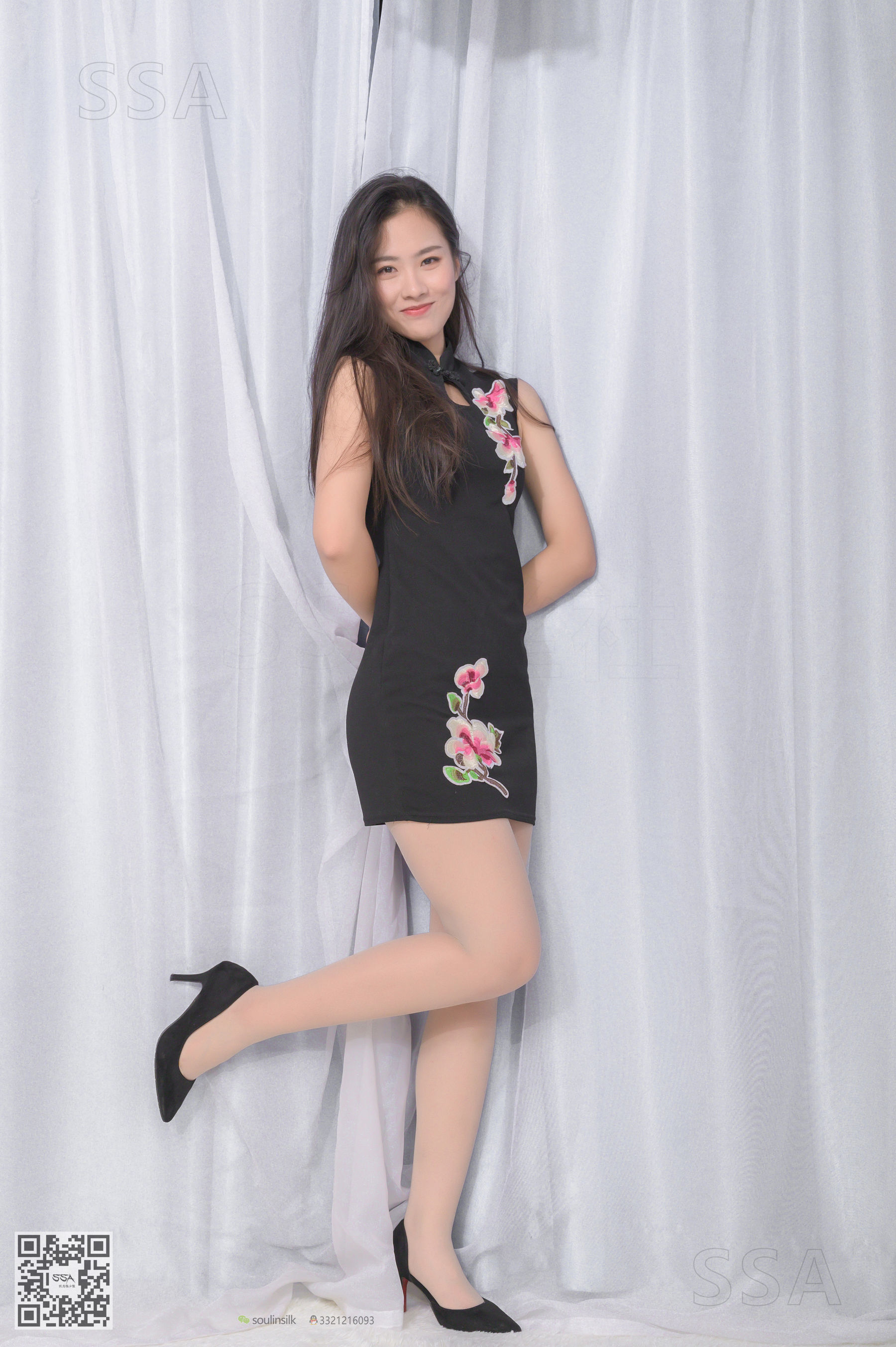 [SSA丝社]超清写真 No.189 小鹿 甜美复古旗袍肉丝  第8张
