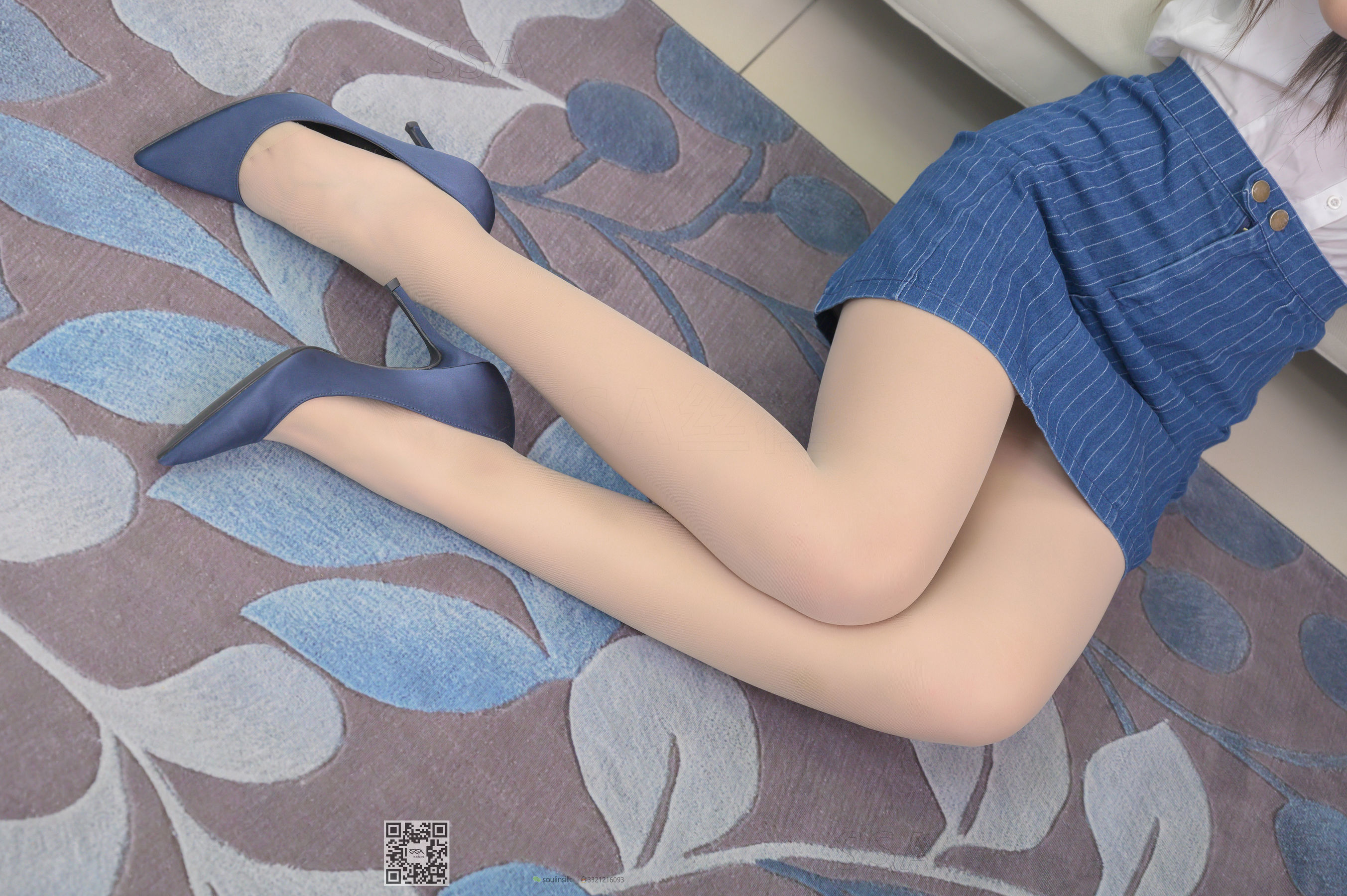 [SSA丝社]超清写真 No.192 小鹿 蓝色条纹裙  第64张